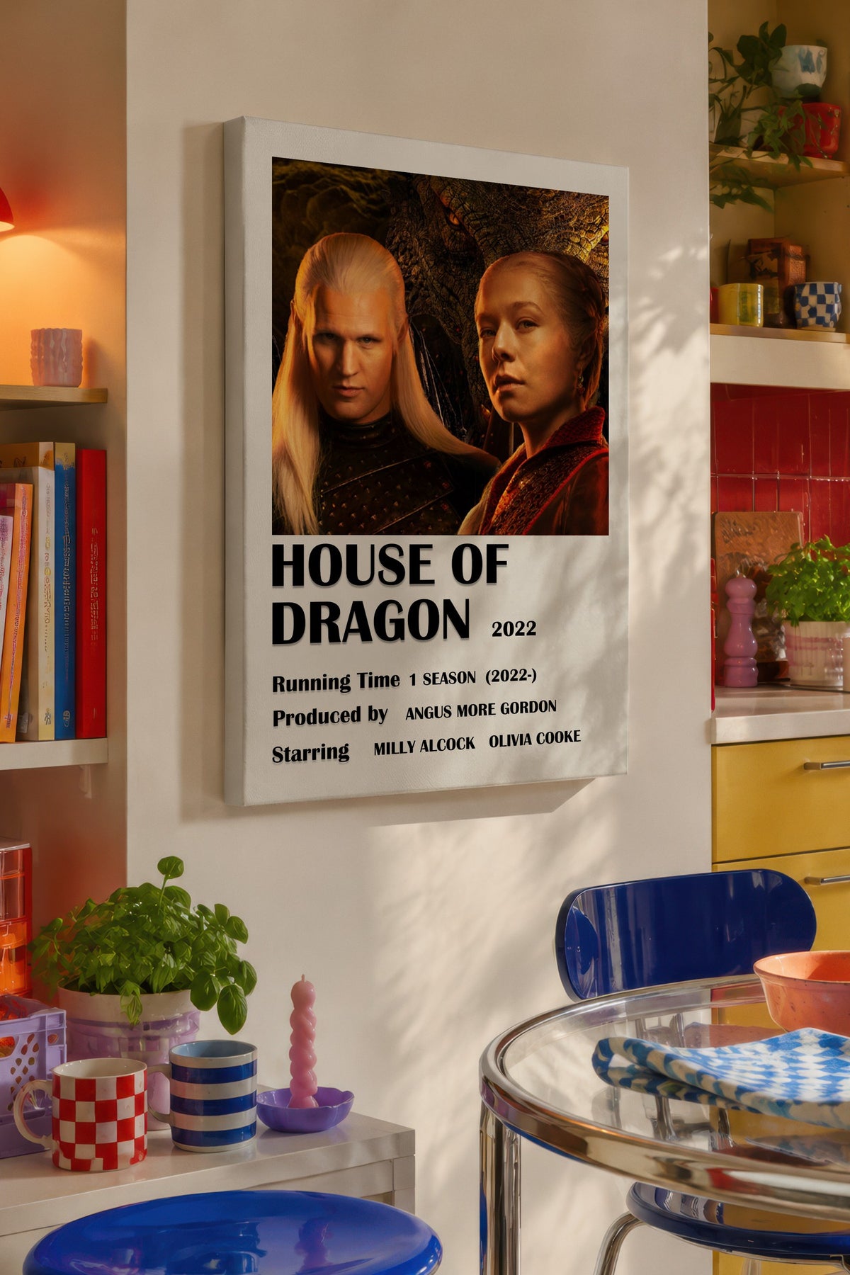 HOUSE OF DRAGON Film Kanvas Tablo
