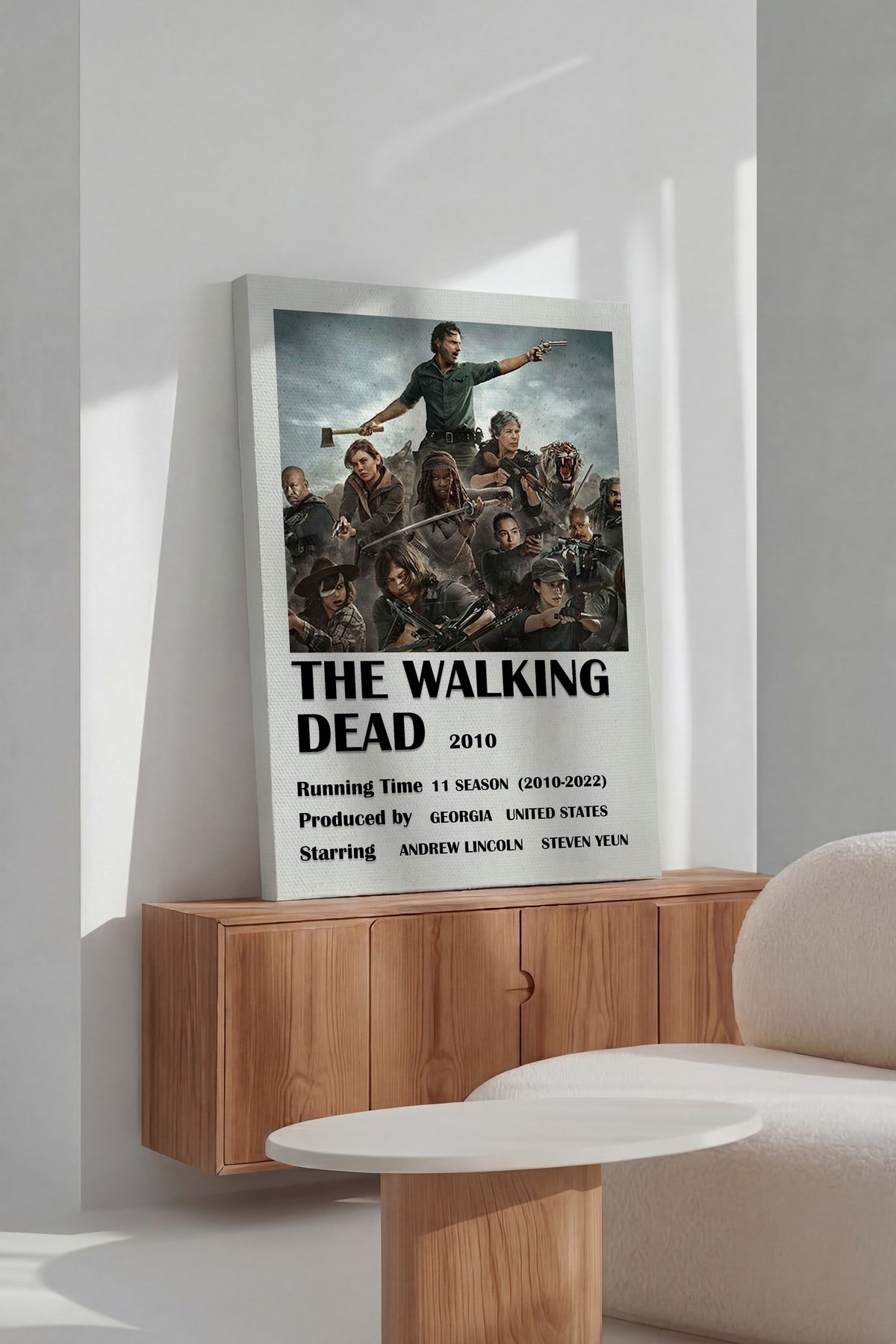 THE WALKING DEAD Film Kanvas Tablo