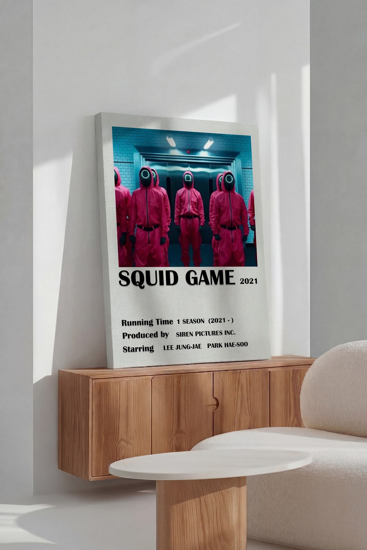 SQUID GAME 2021 Film Kanvas Tablo