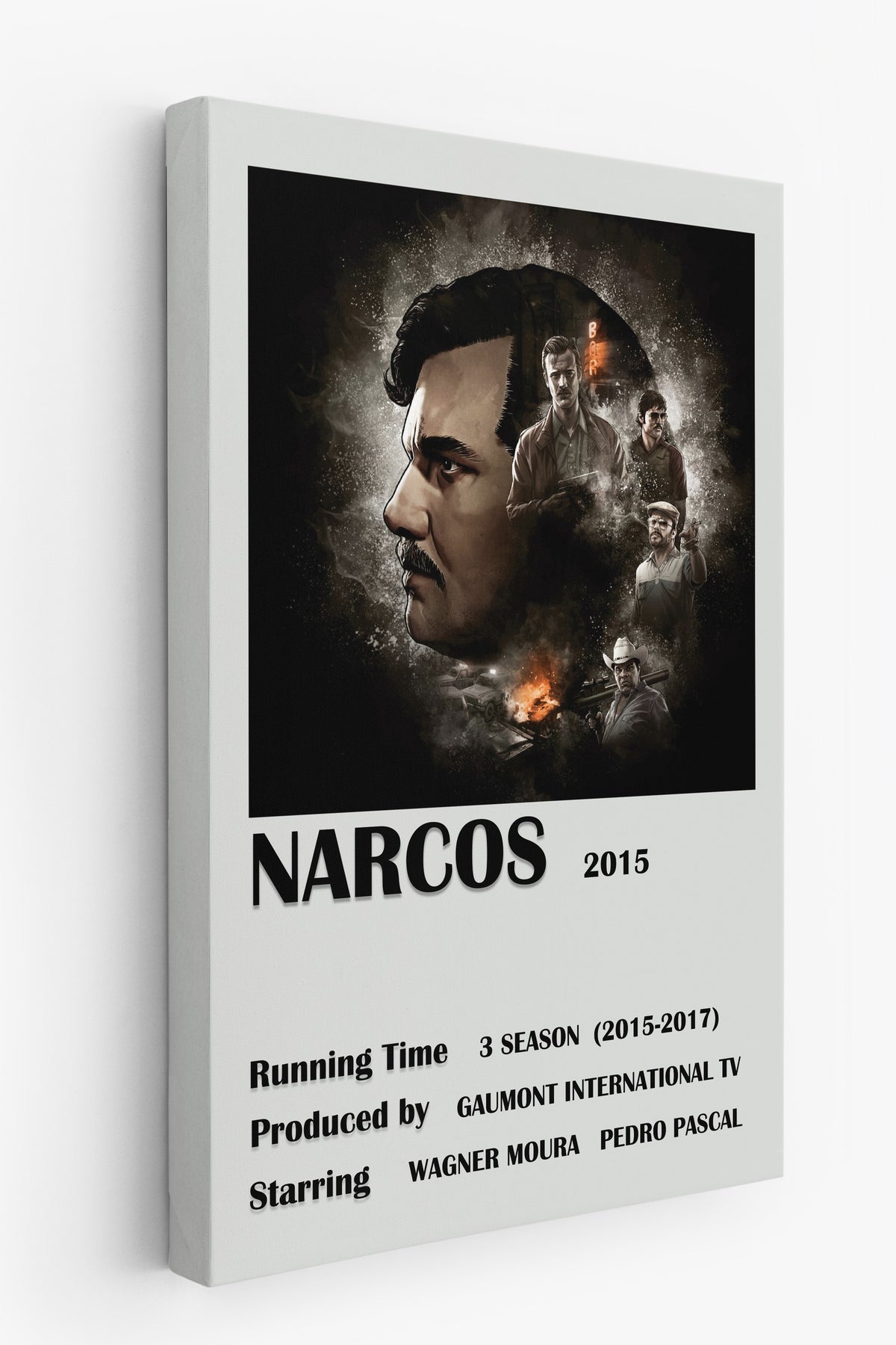 Narcos Film Kanvas Tablo