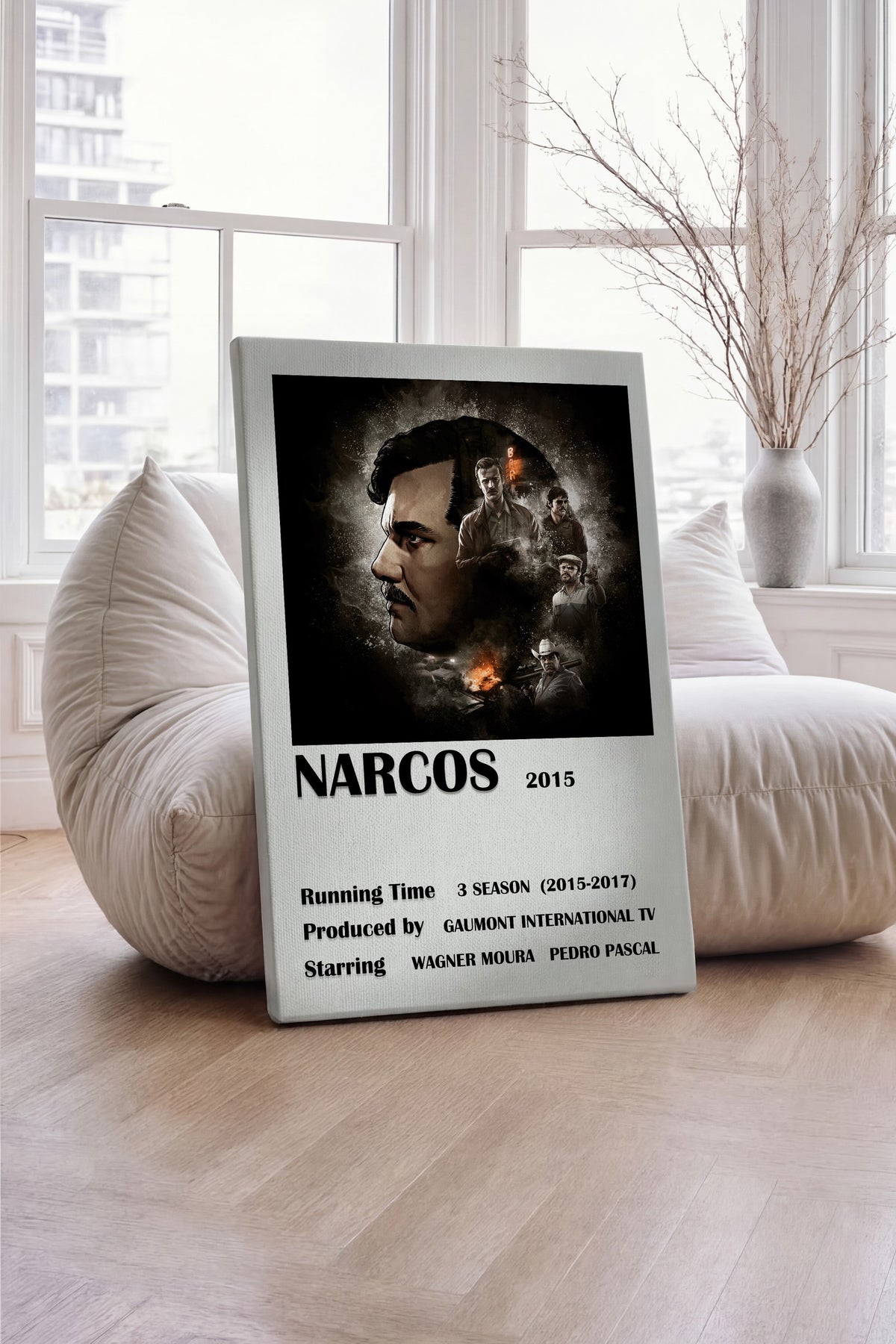 Narcos Film Kanvas Tablo