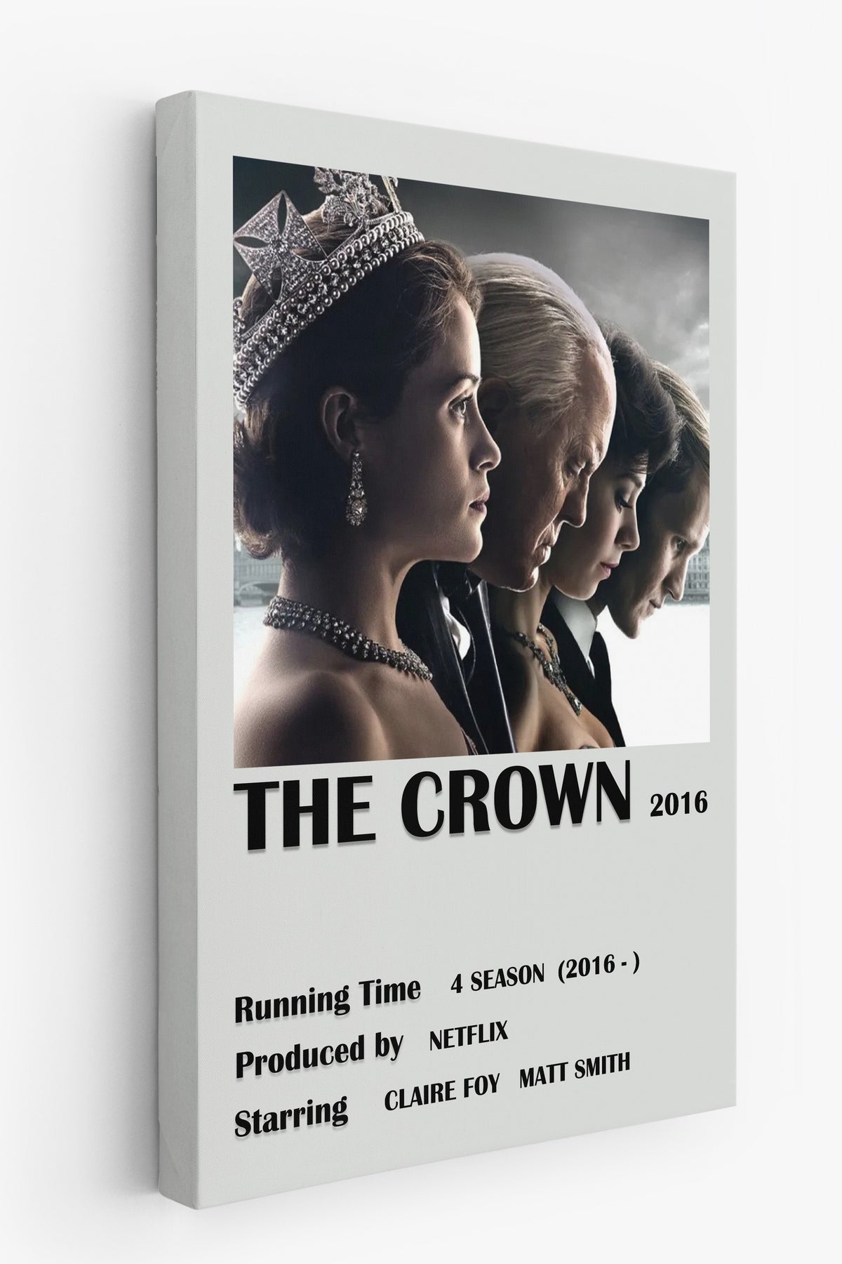 THE CROWN 2016 Film Kanvas Tablo