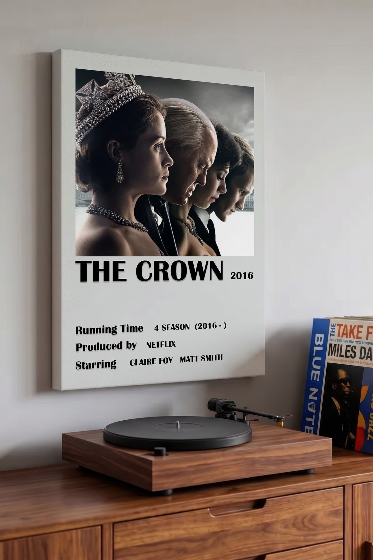 THE CROWN 2016 Film Kanvas Tablo