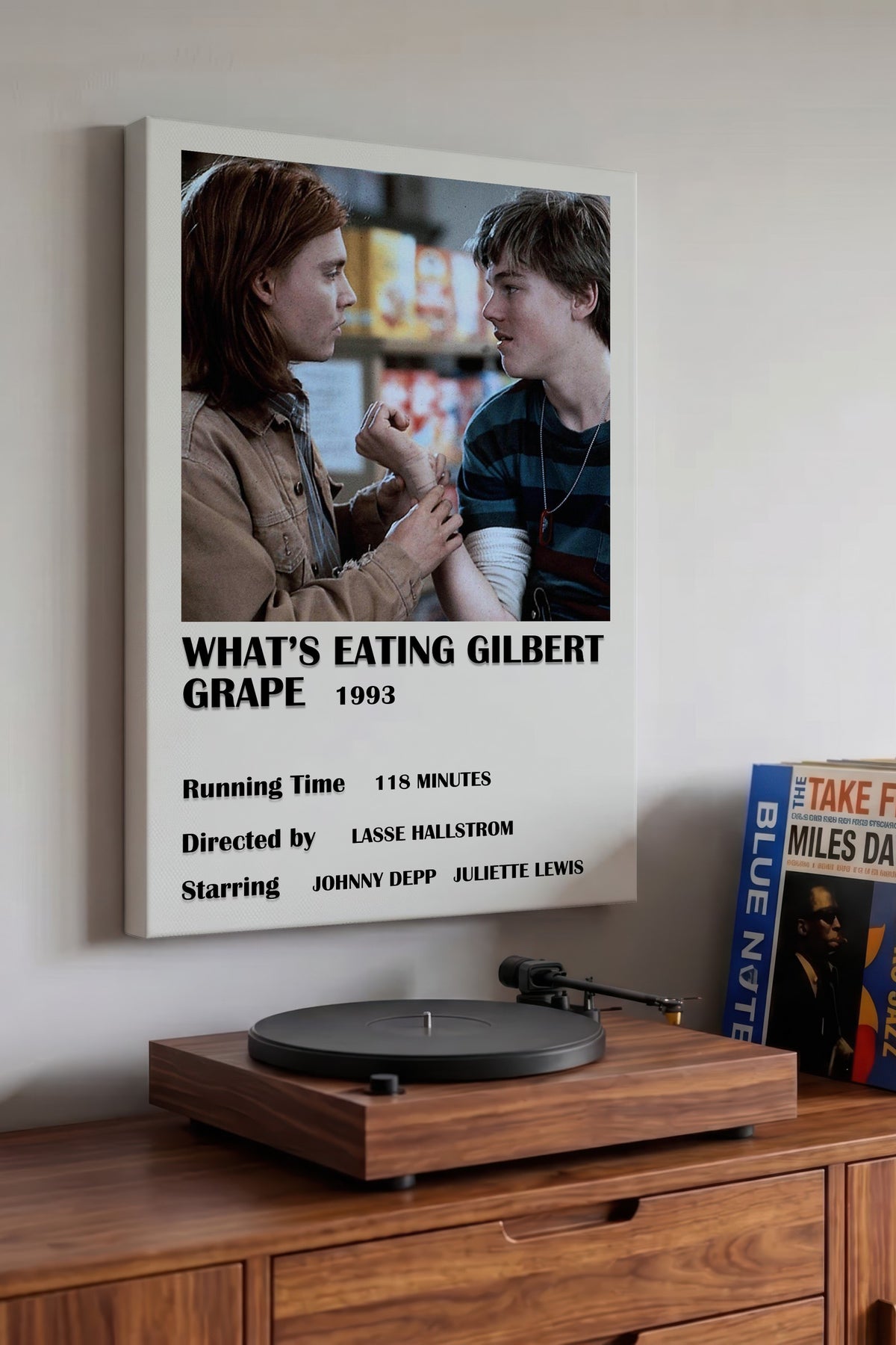 WHAT'S EATING GILBERT GRAPE 1993 Film Kanvas Tablo