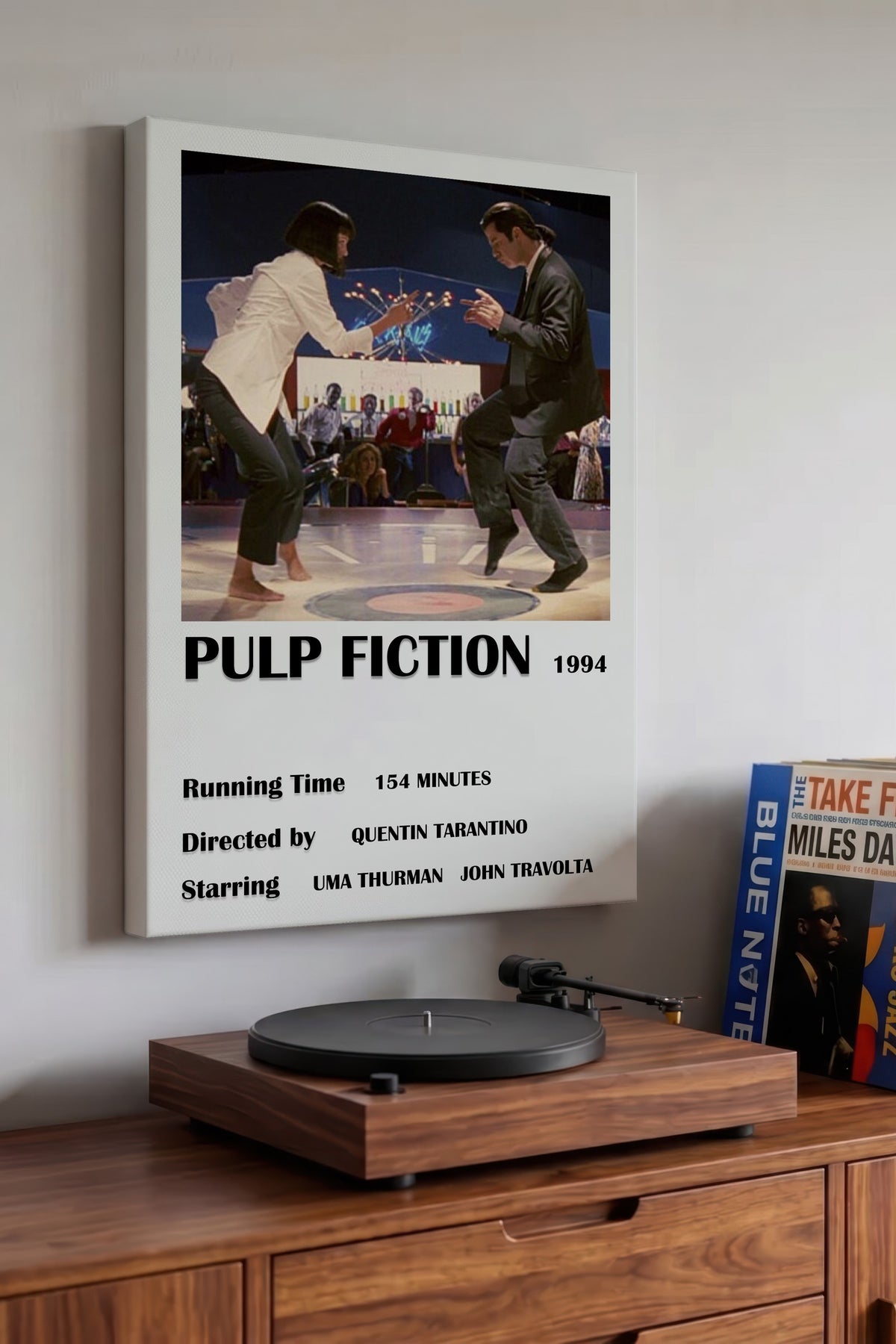 PULP FICTION 1994 Film Kanvas Tablo