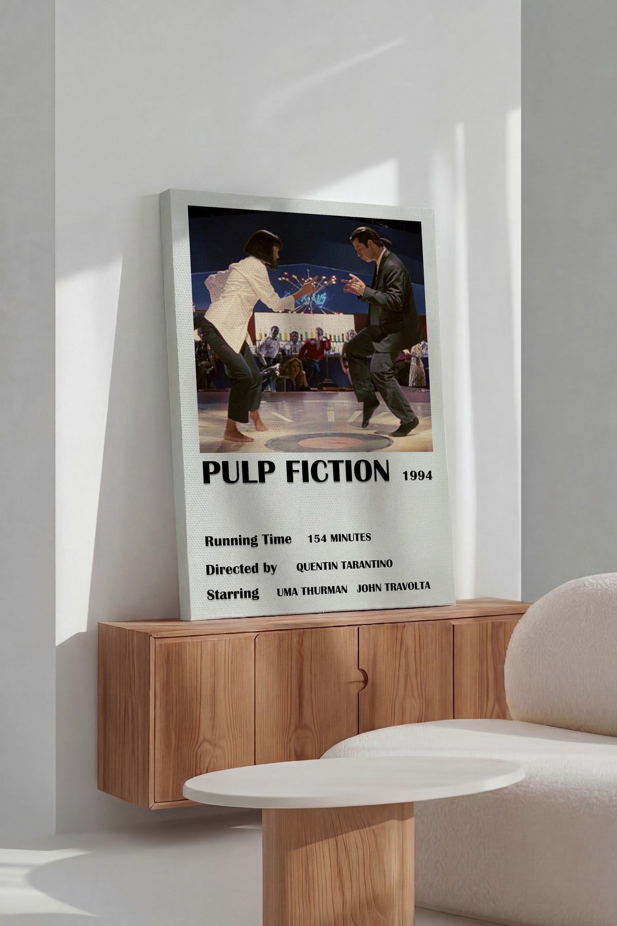 PULP FICTION 1994 Film Kanvas Tablo