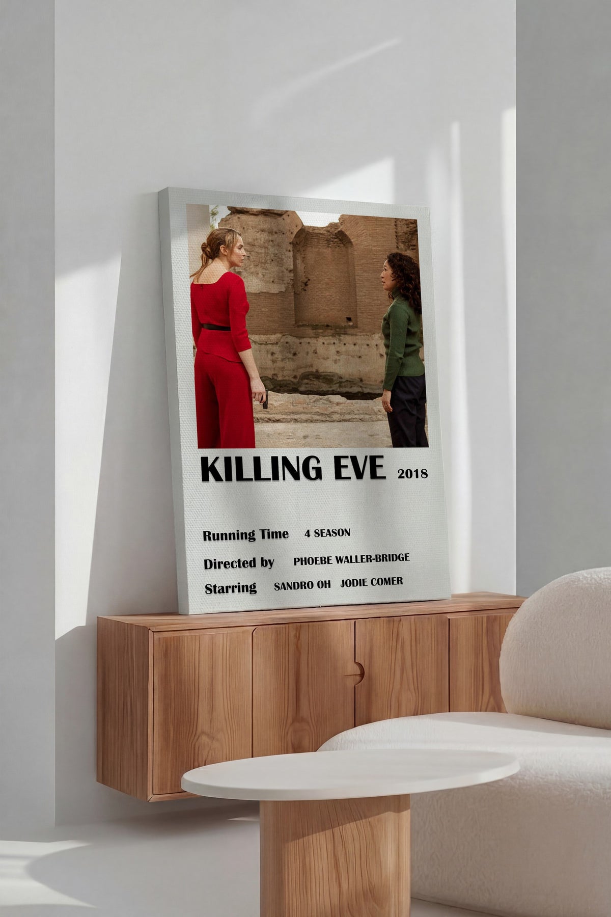 KILLING EVE 2018 Film Kanvas Tablo