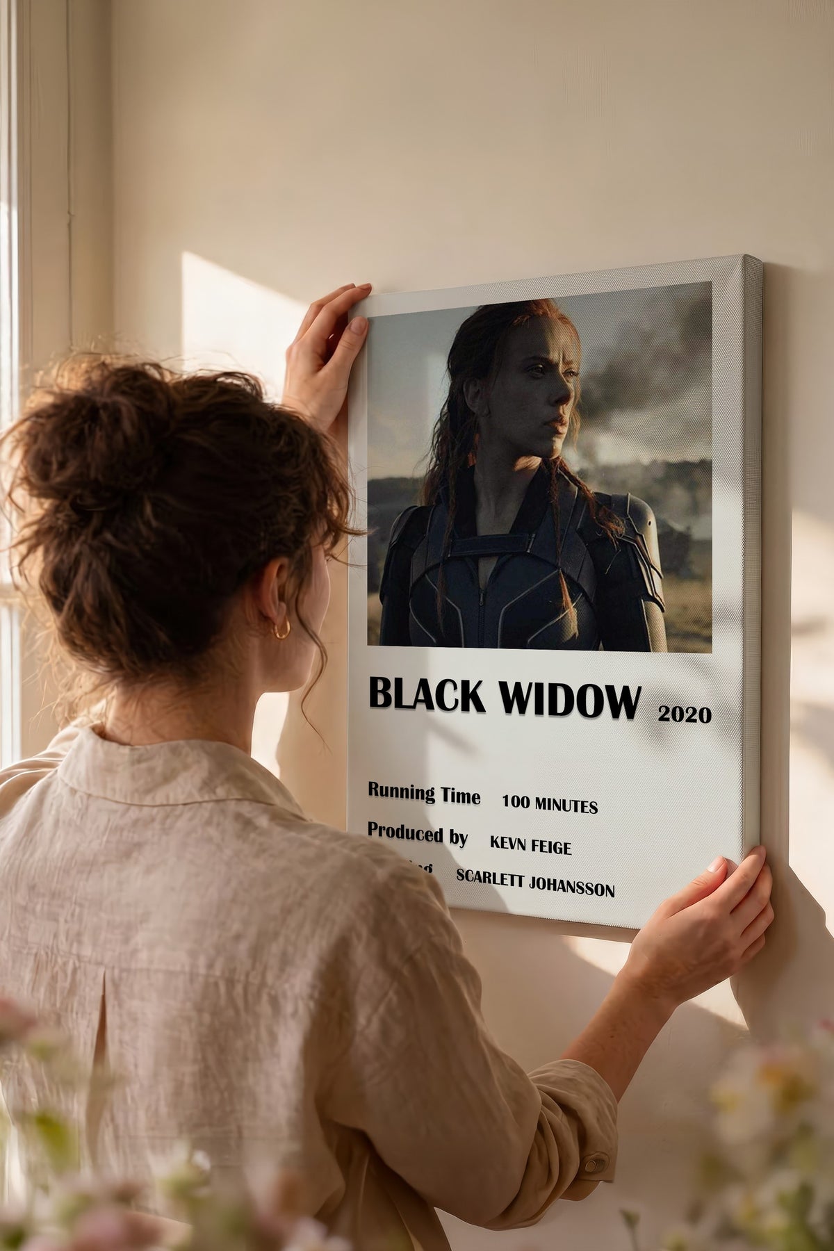 BLACK WIDOW 2020 Film Kanvas Tablo