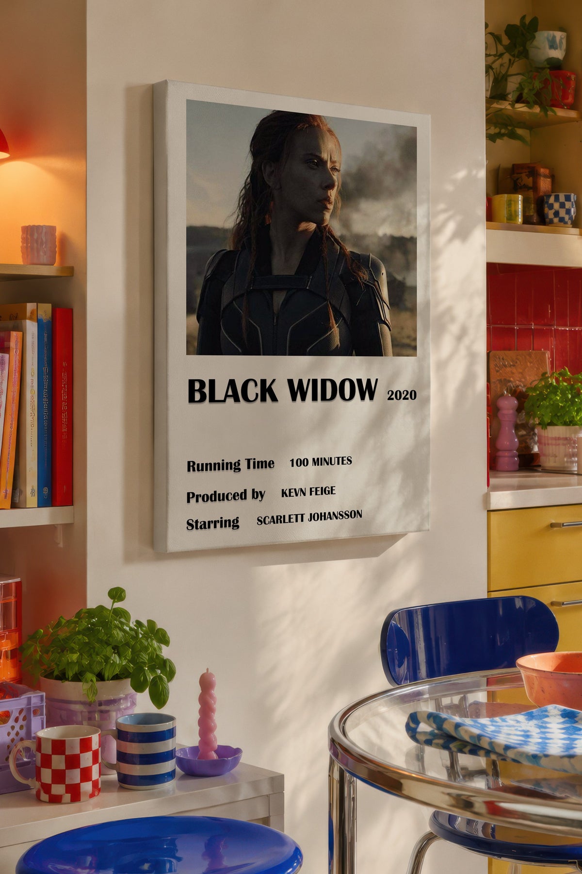 BLACK WIDOW 2020 Film Kanvas Tablo