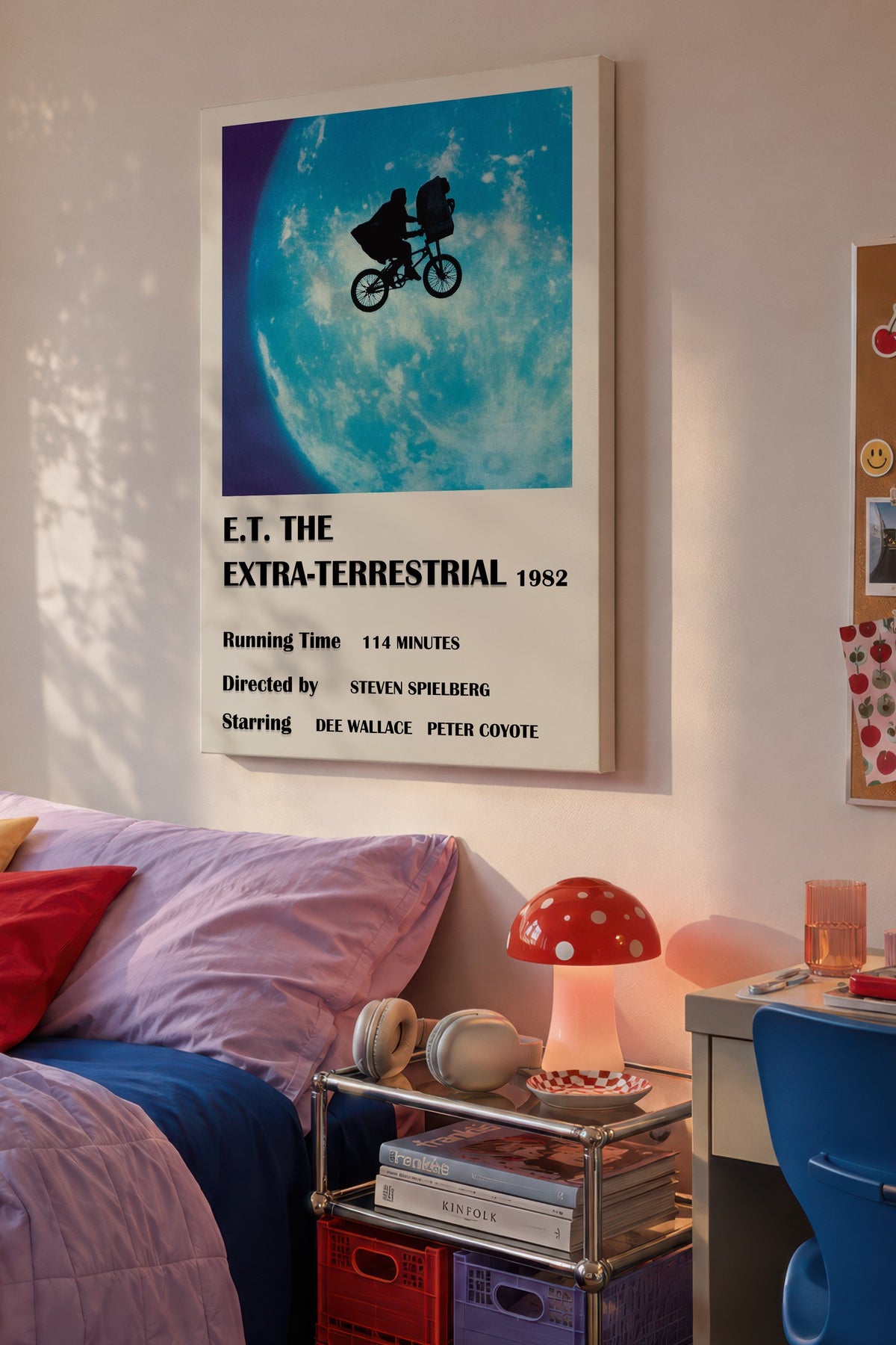 E.T. THE EXTRA-TERRESTRIAL 1982 Film Kanvas Tablo