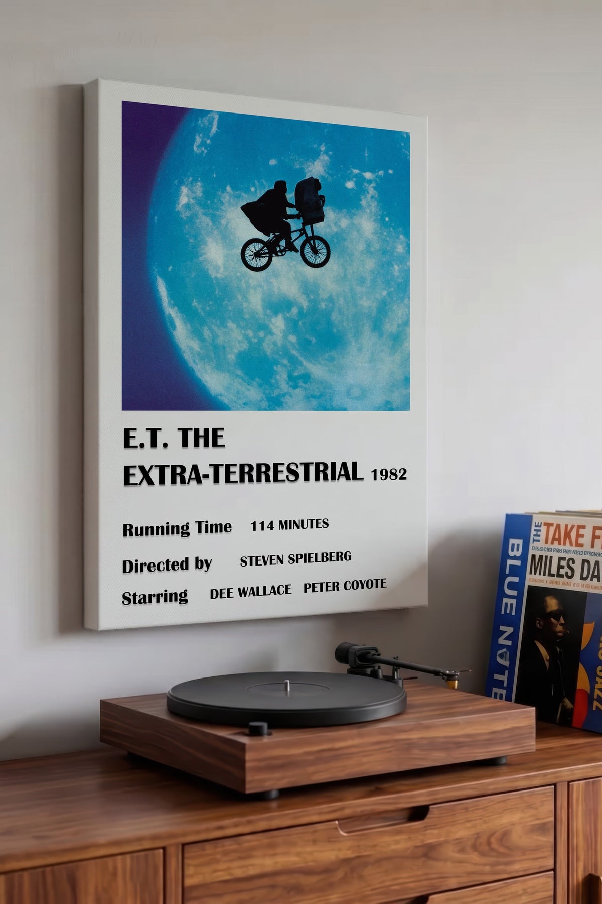 E.T. THE EXTRA-TERRESTRIAL 1982 Film Kanvas Tablo