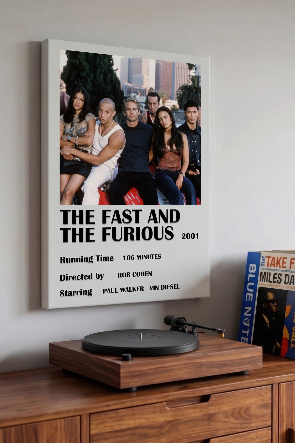 THE FAST AND THE FURIOUS Film Kanvas Tablo