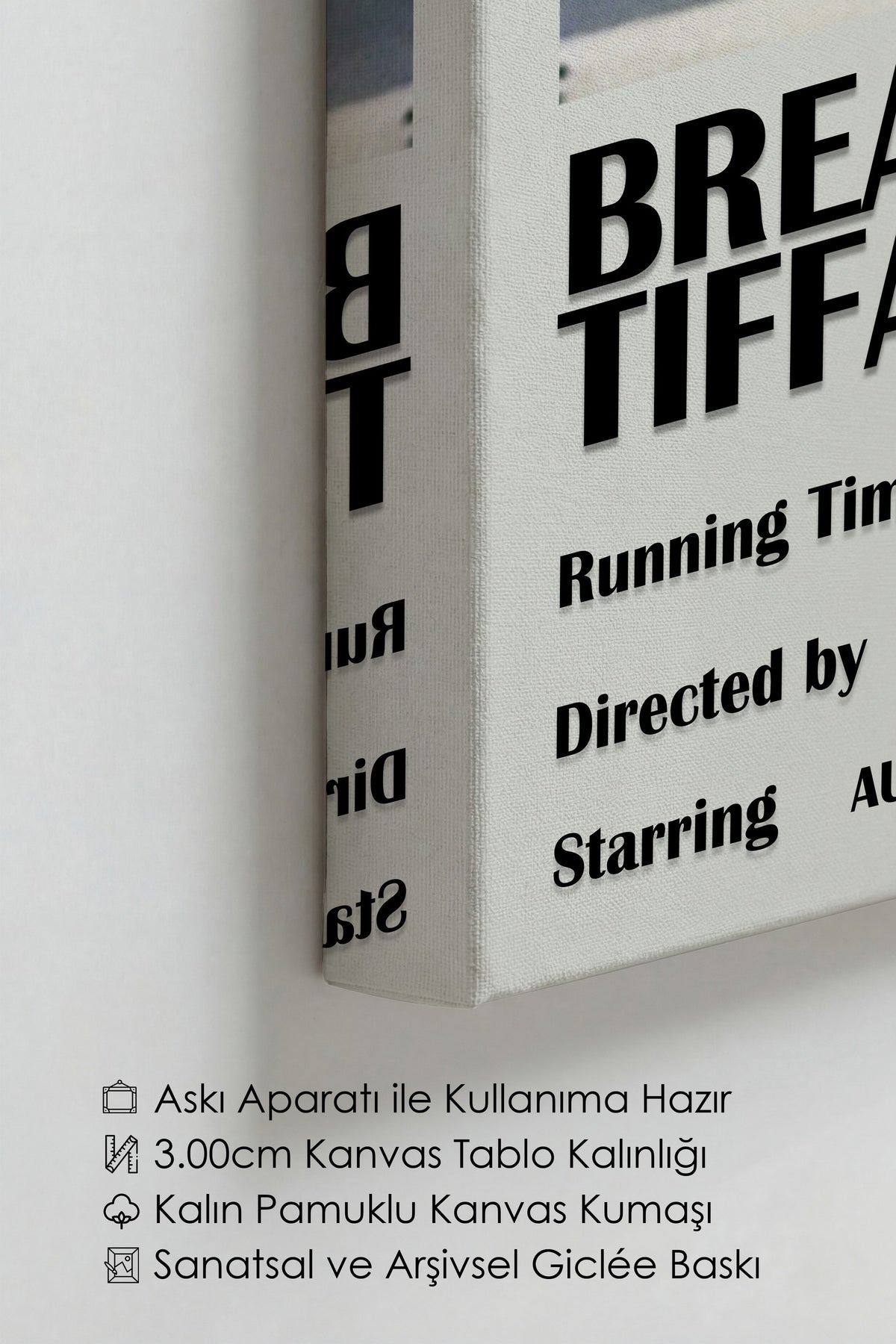 Breakfast at Tiffany's Film Kanvas Tablo