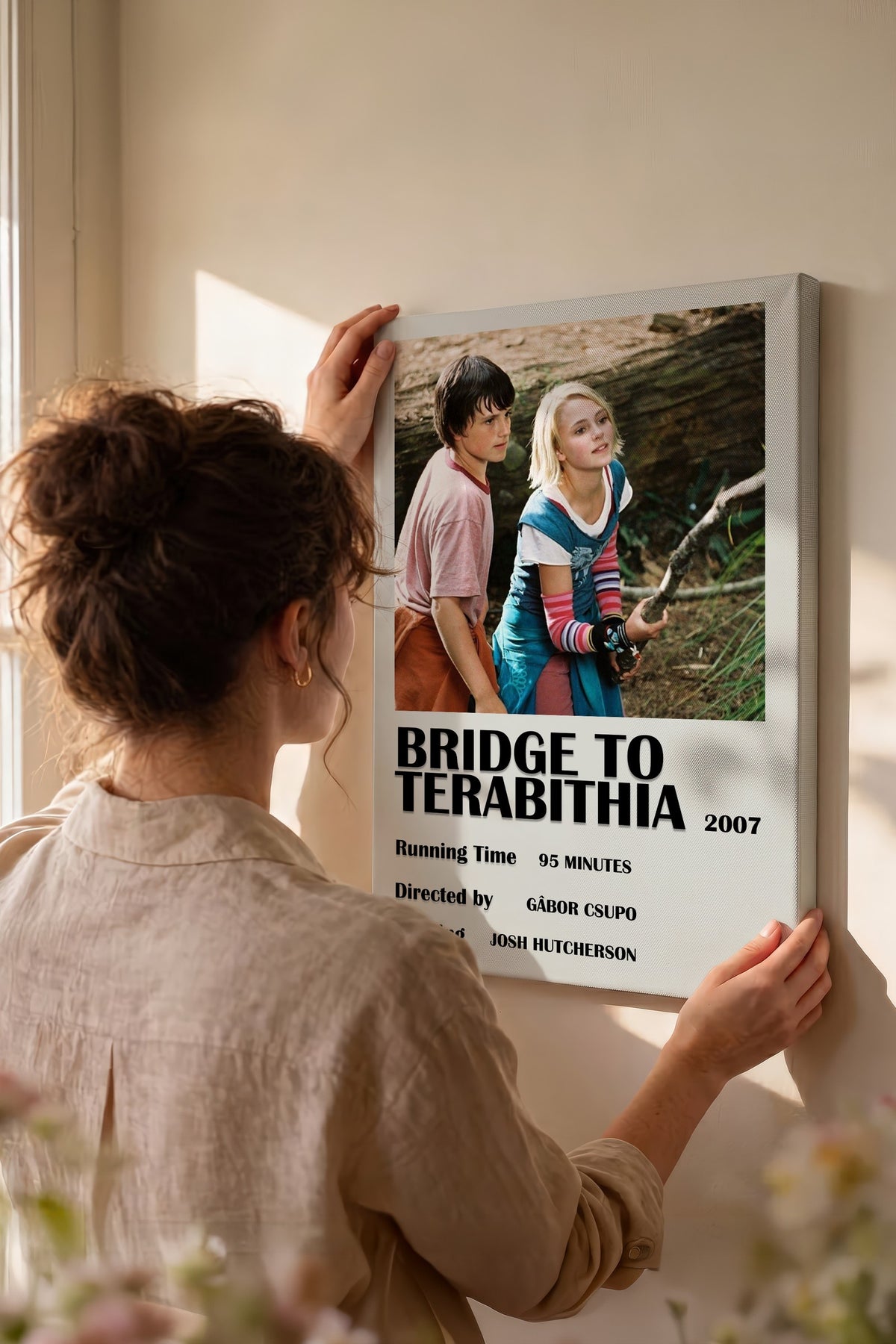Farklı Tonlarda Bridge to Terabithia Film Kanvas Tablo