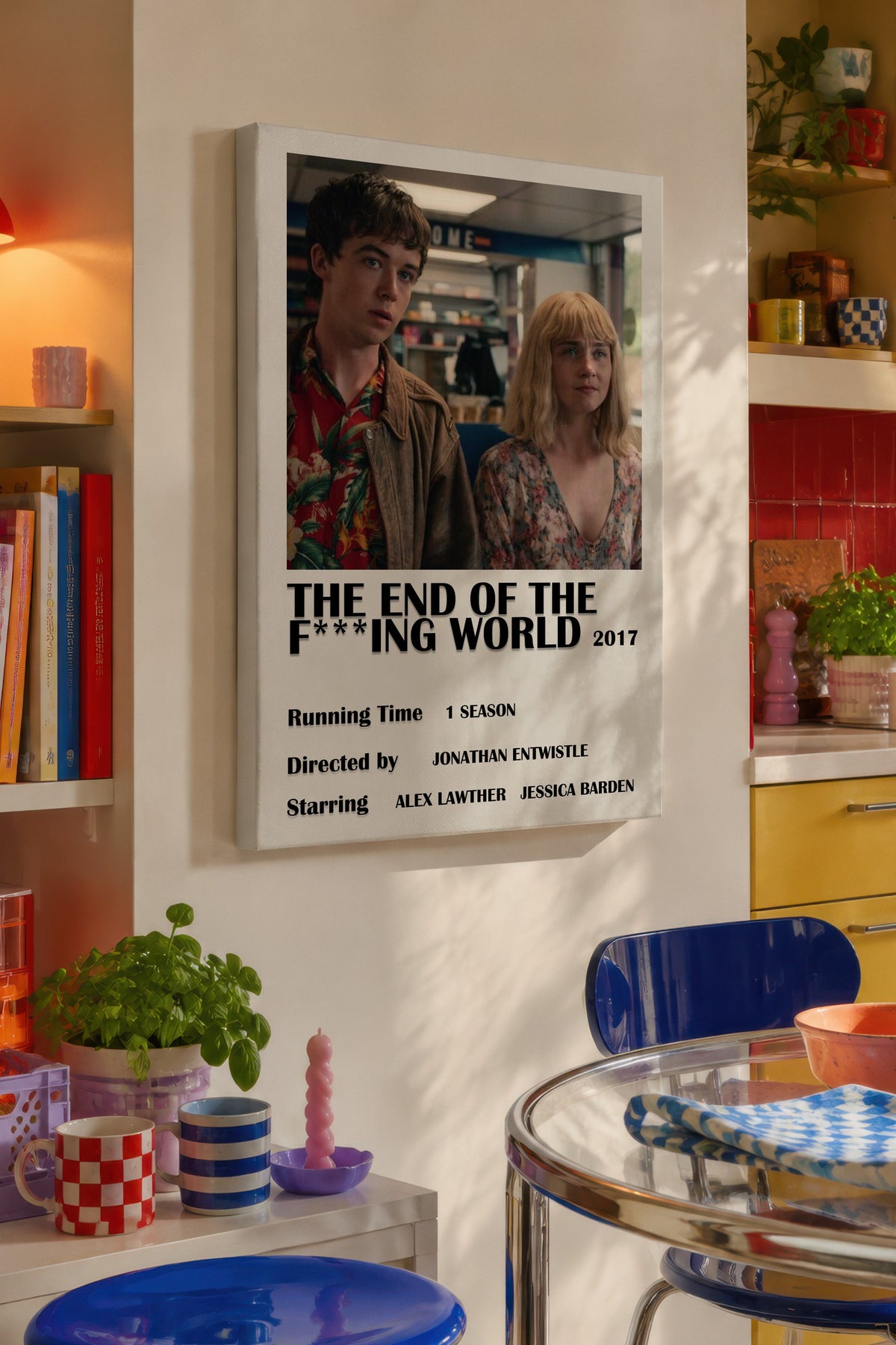 THE END OF THE F***ING WORLD 2017 Film Kanvas Tablo