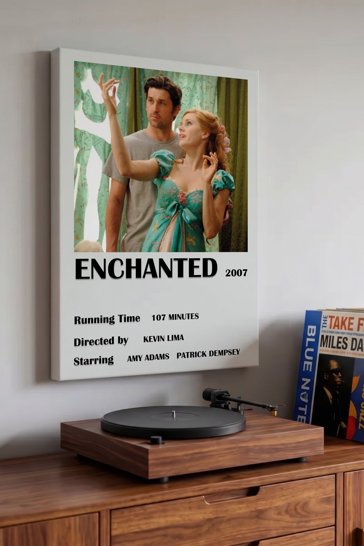 ENCHANTED 2007 Film Kanvas Tablo