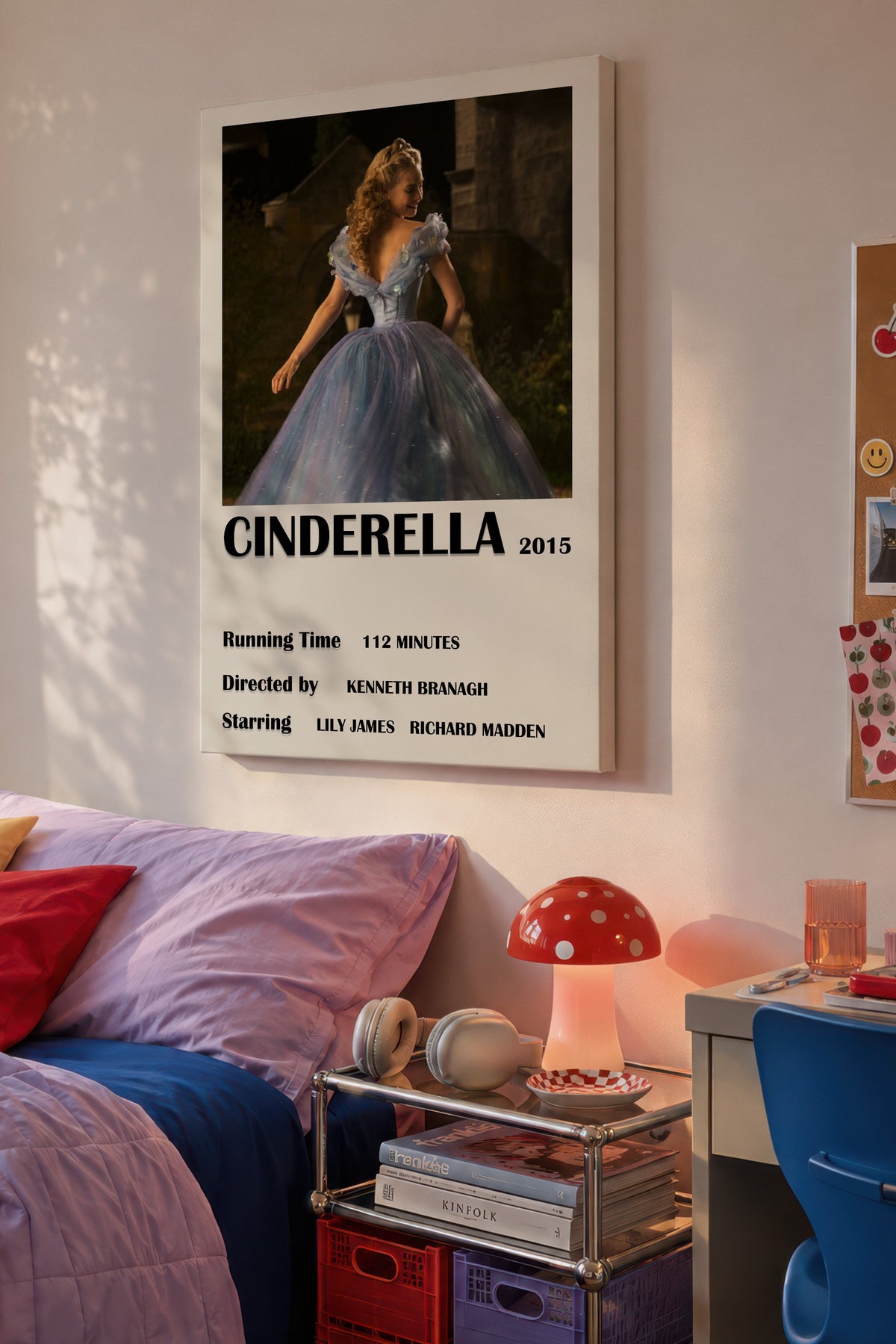 CINDERELLA 2015 Film Kanvas Tablo