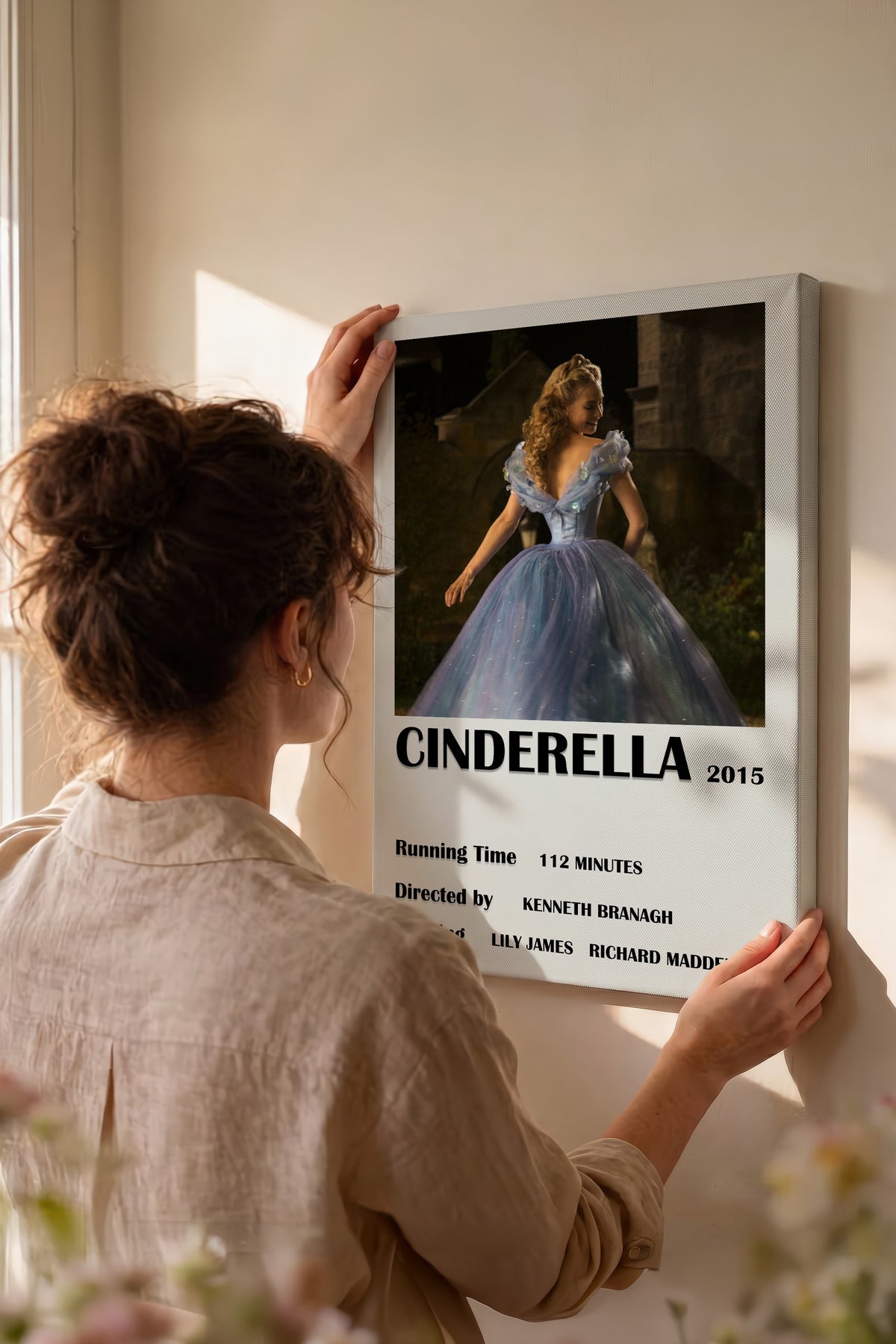 CINDERELLA 2015 Film Kanvas Tablo