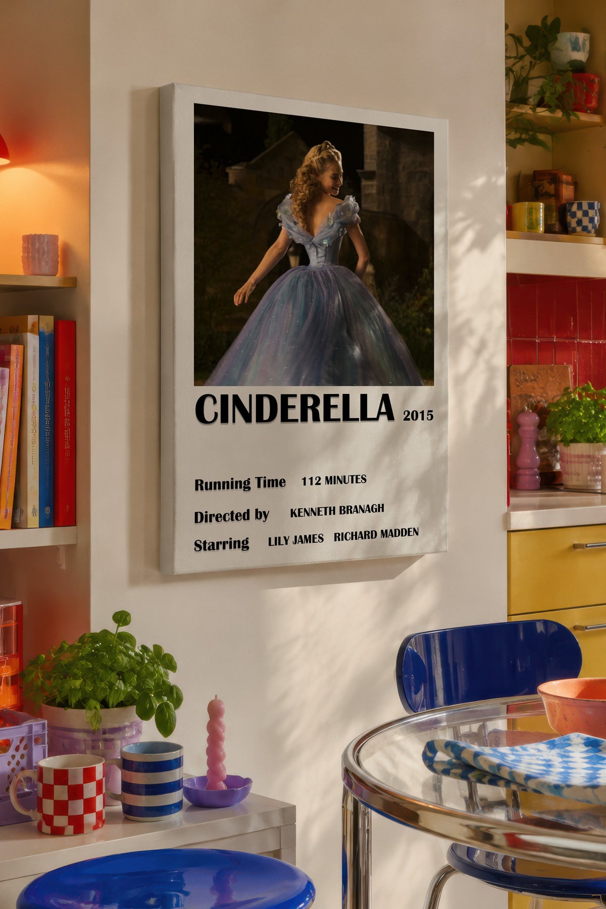 CINDERELLA 2015 Film Kanvas Tablo