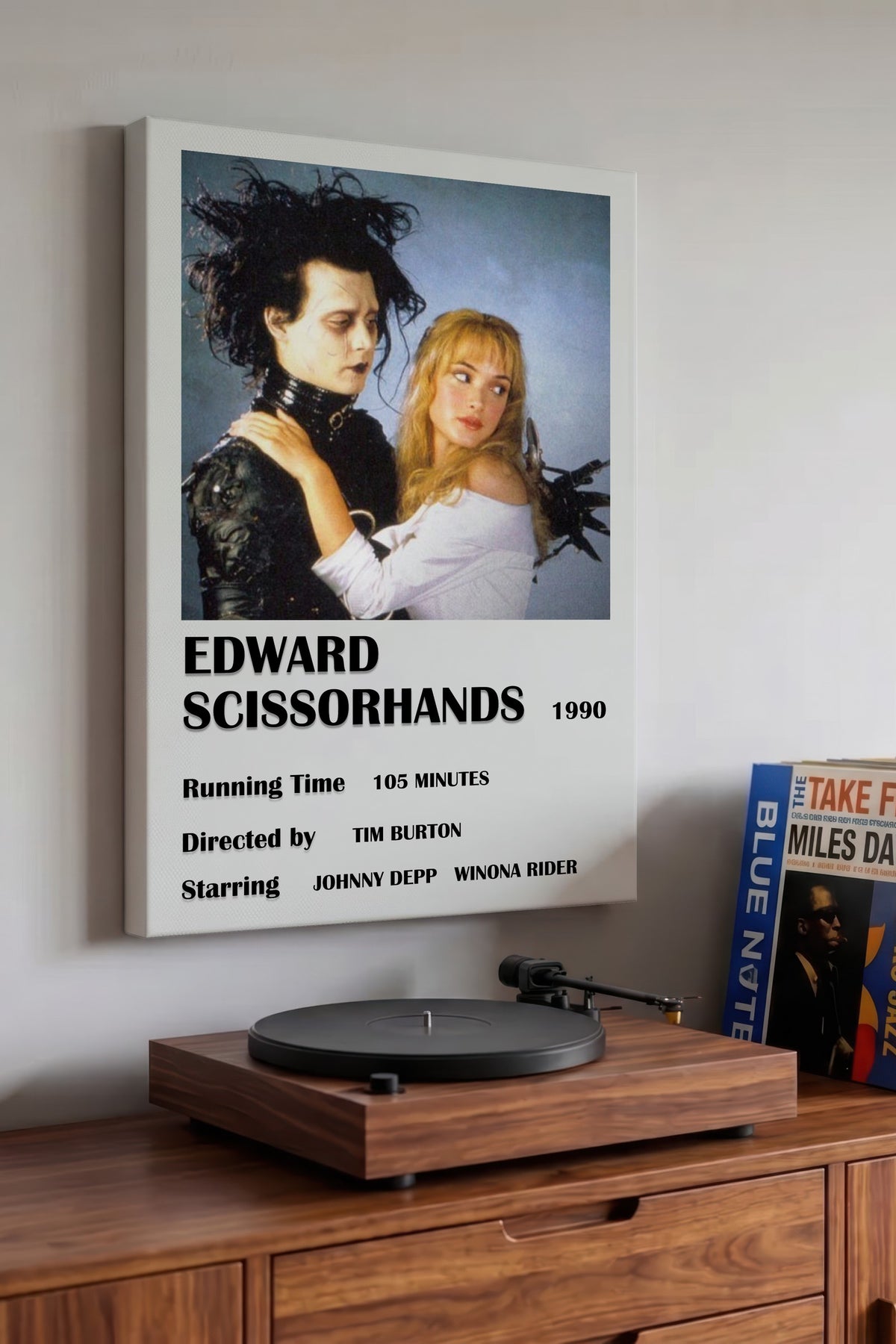 EDWARD SCISSORHANDS Film Kanvas Tablo