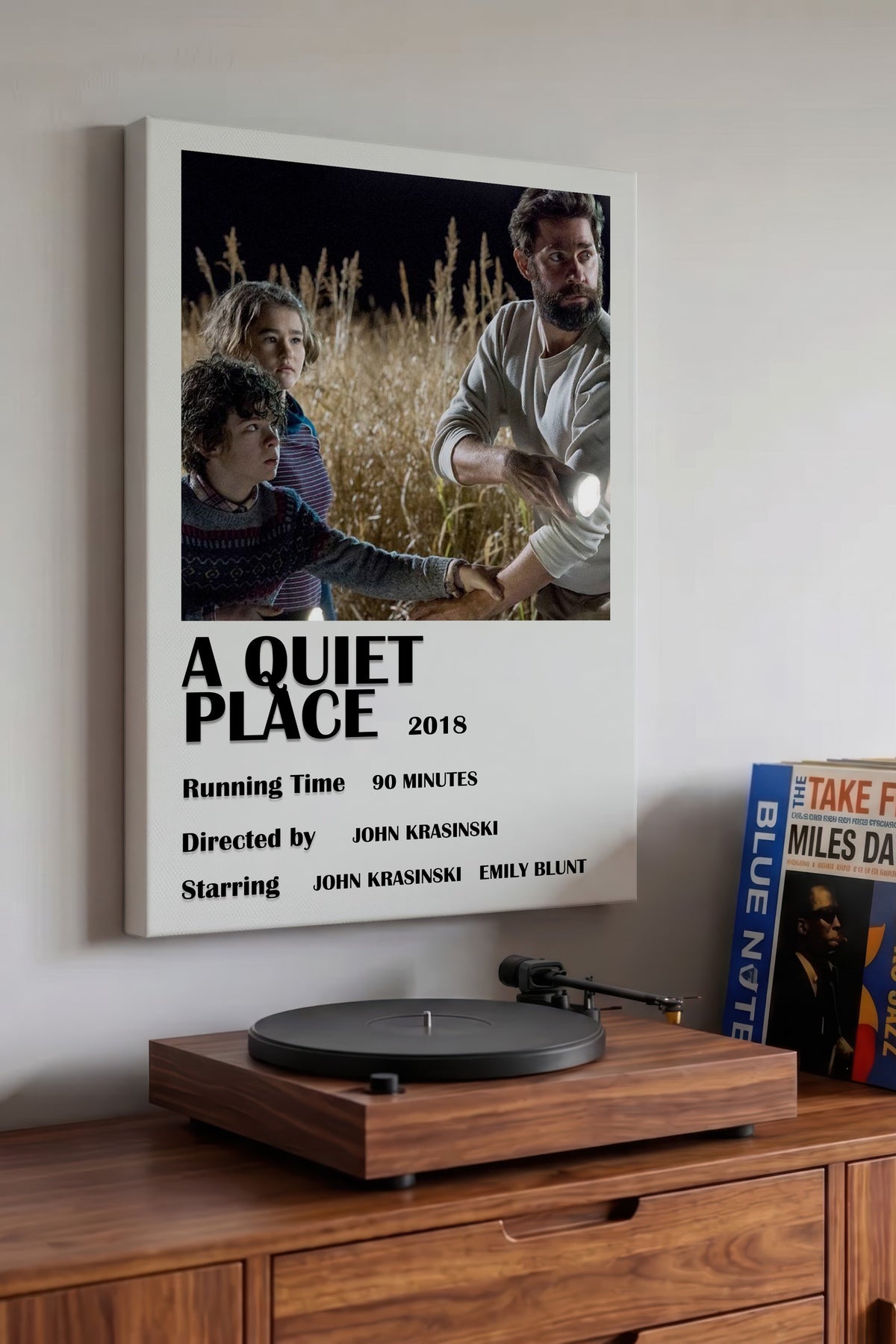 A QUIET PLACE Film Kanvas Tablo