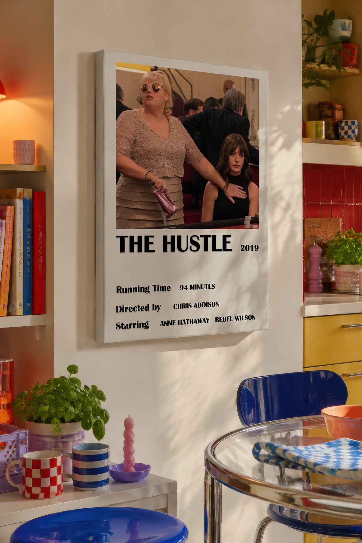 THE HUSTLE 2019 Film Kanvas Tablo