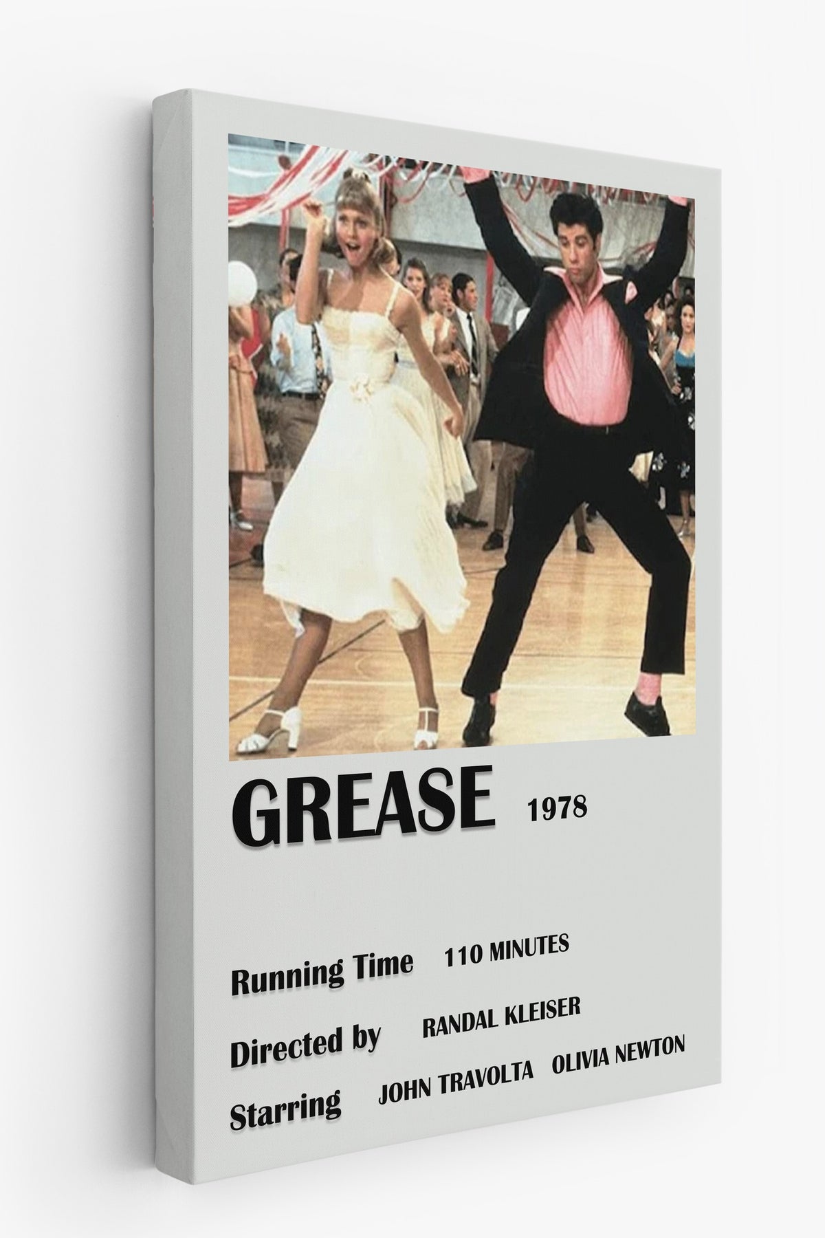 GREASE 1978 Film Kanvas Tablo