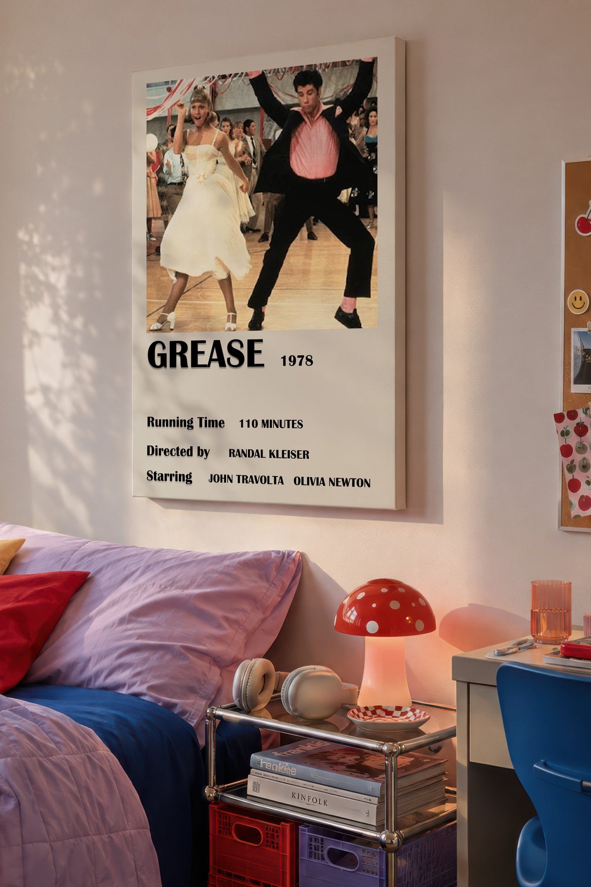 GREASE 1978 Film Kanvas Tablo
