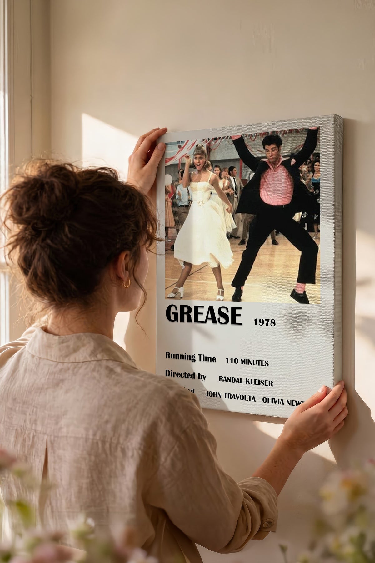 GREASE 1978 Film Kanvas Tablo