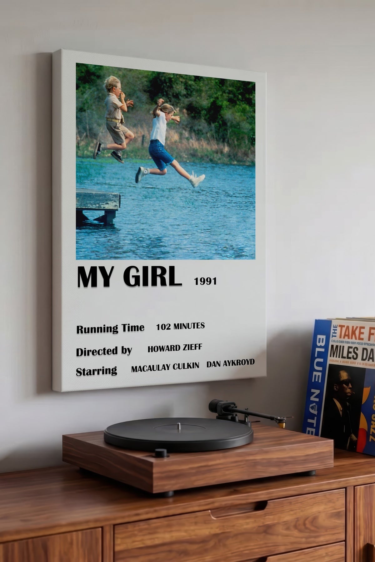 Farklı Tonlarda MY GIRL 1991 Film Kanvas Tablo