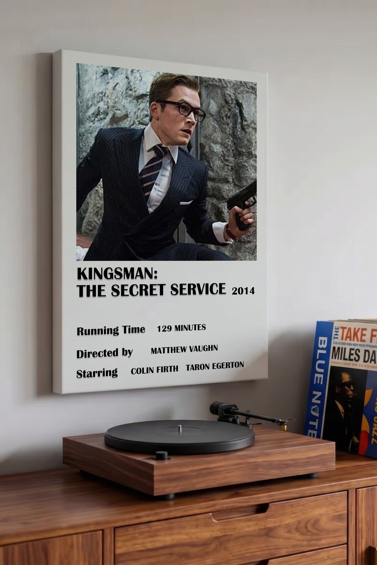 KINGSMAN: THE SECRET SERVICE 2014 Film Kanvas Tablo