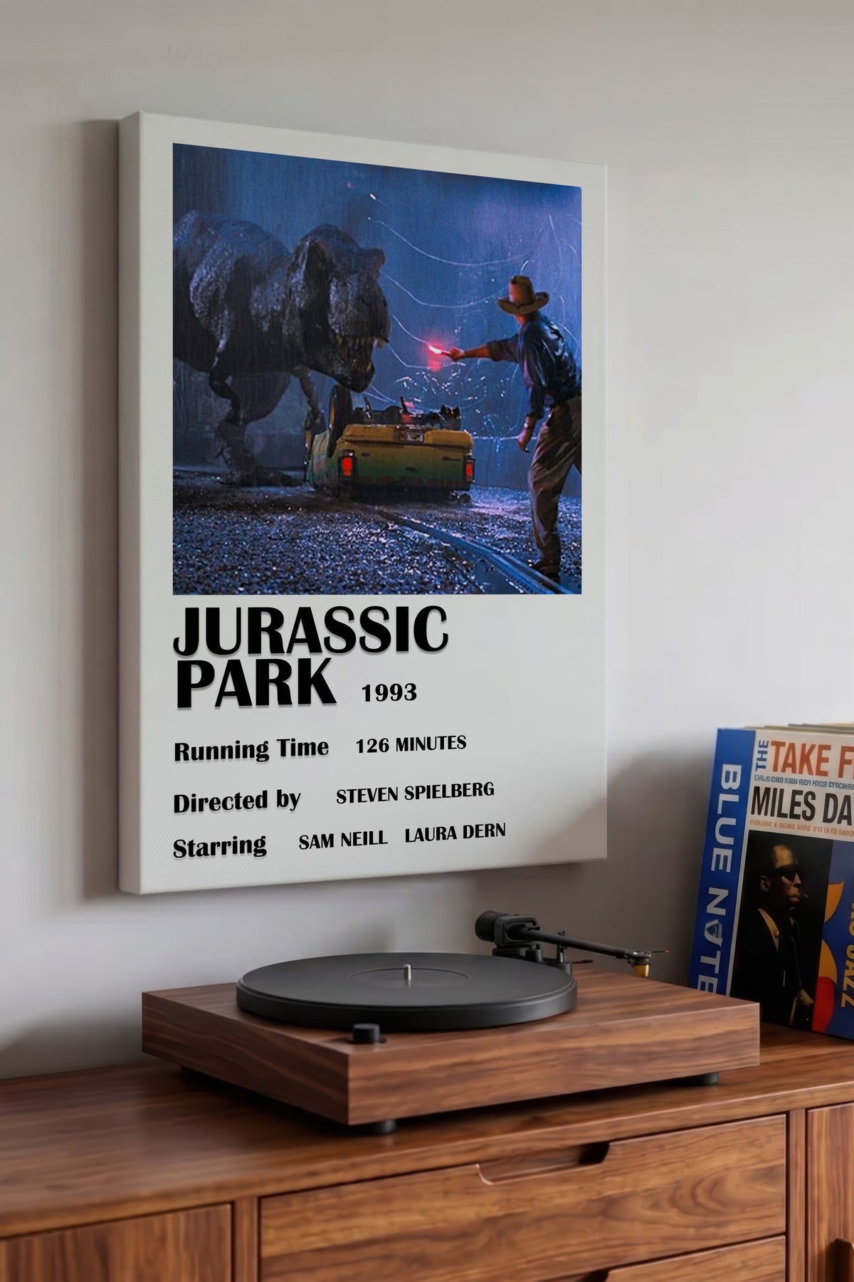 Jurassic Park Film Kanvas Tablo