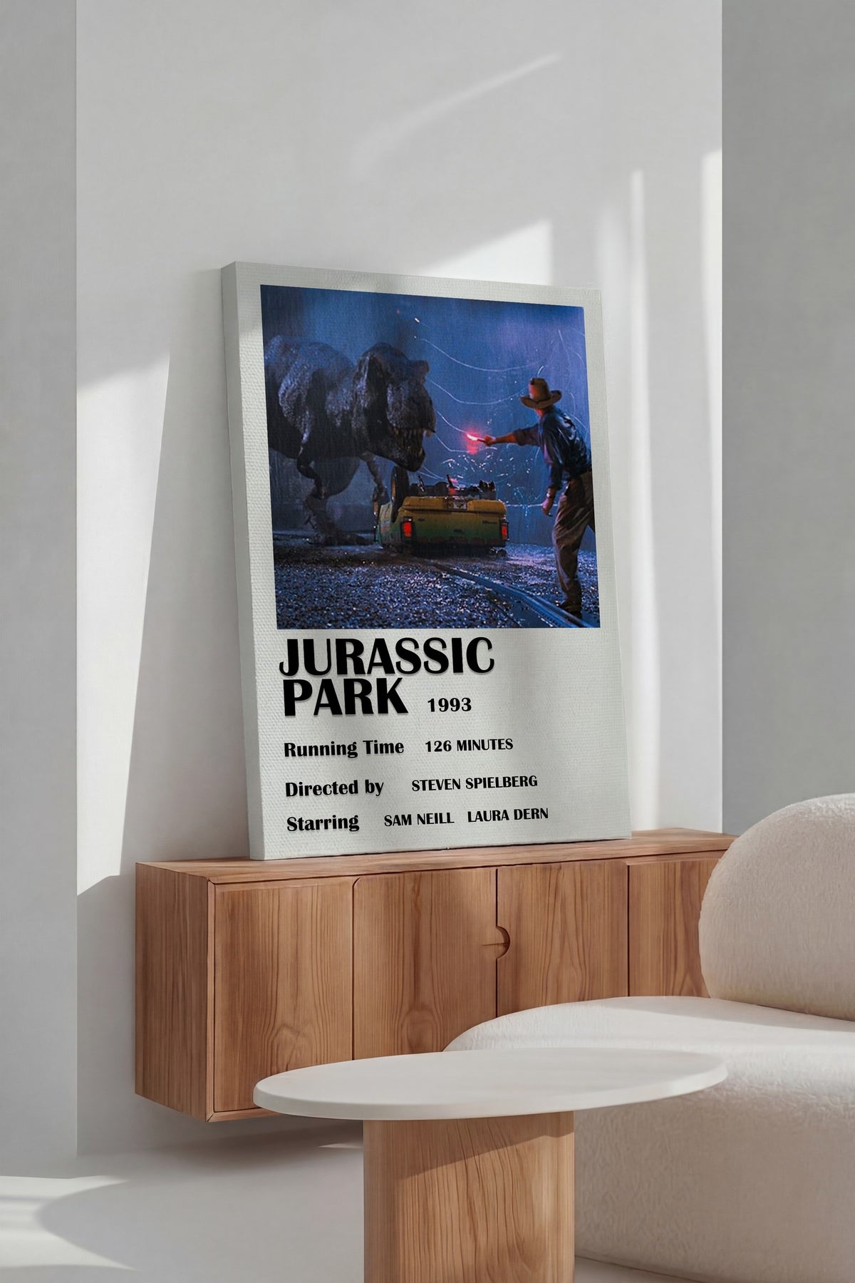 Jurassic Park Film Kanvas Tablo