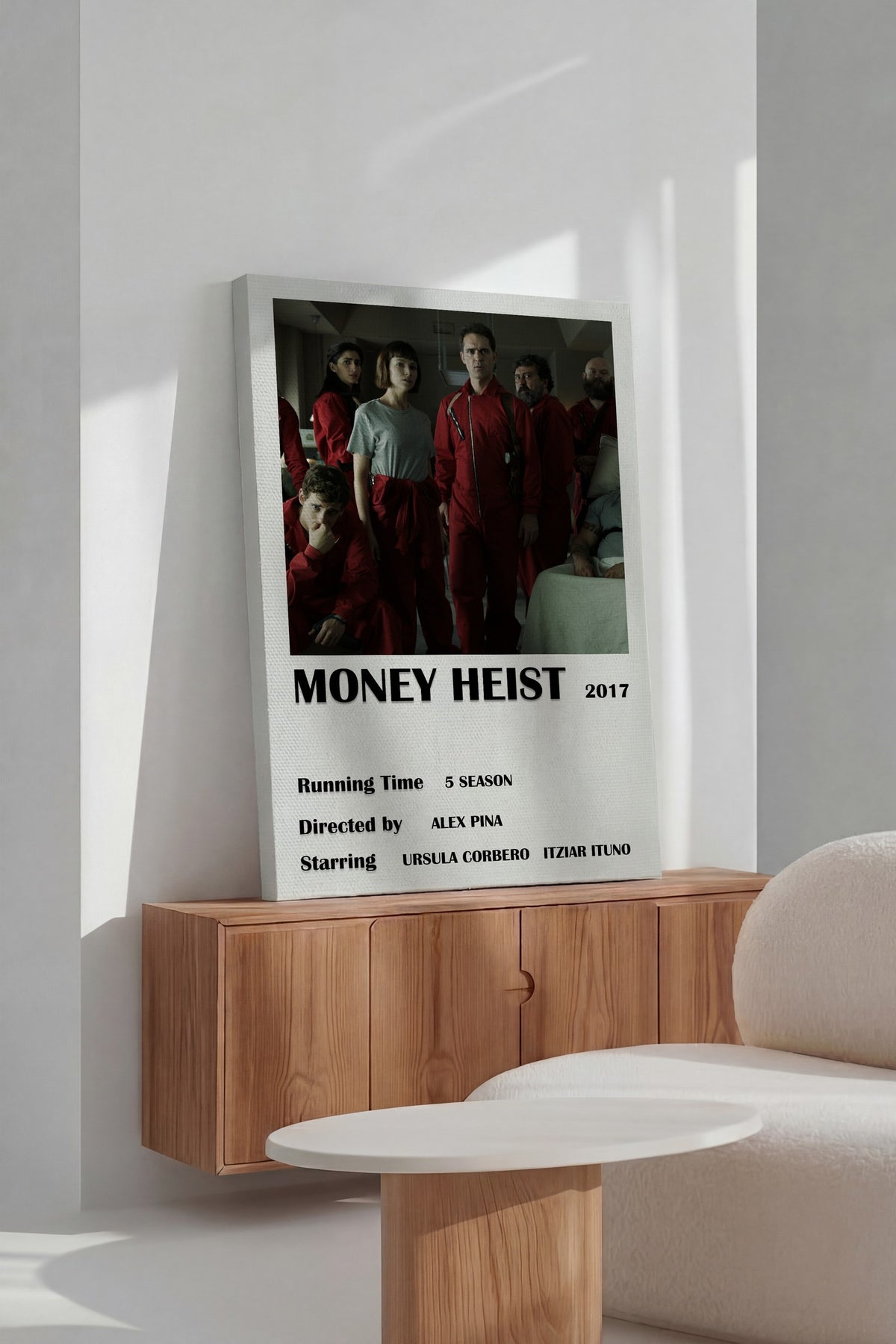 MONEY HEIST 2017 Film Kanvas Tablo