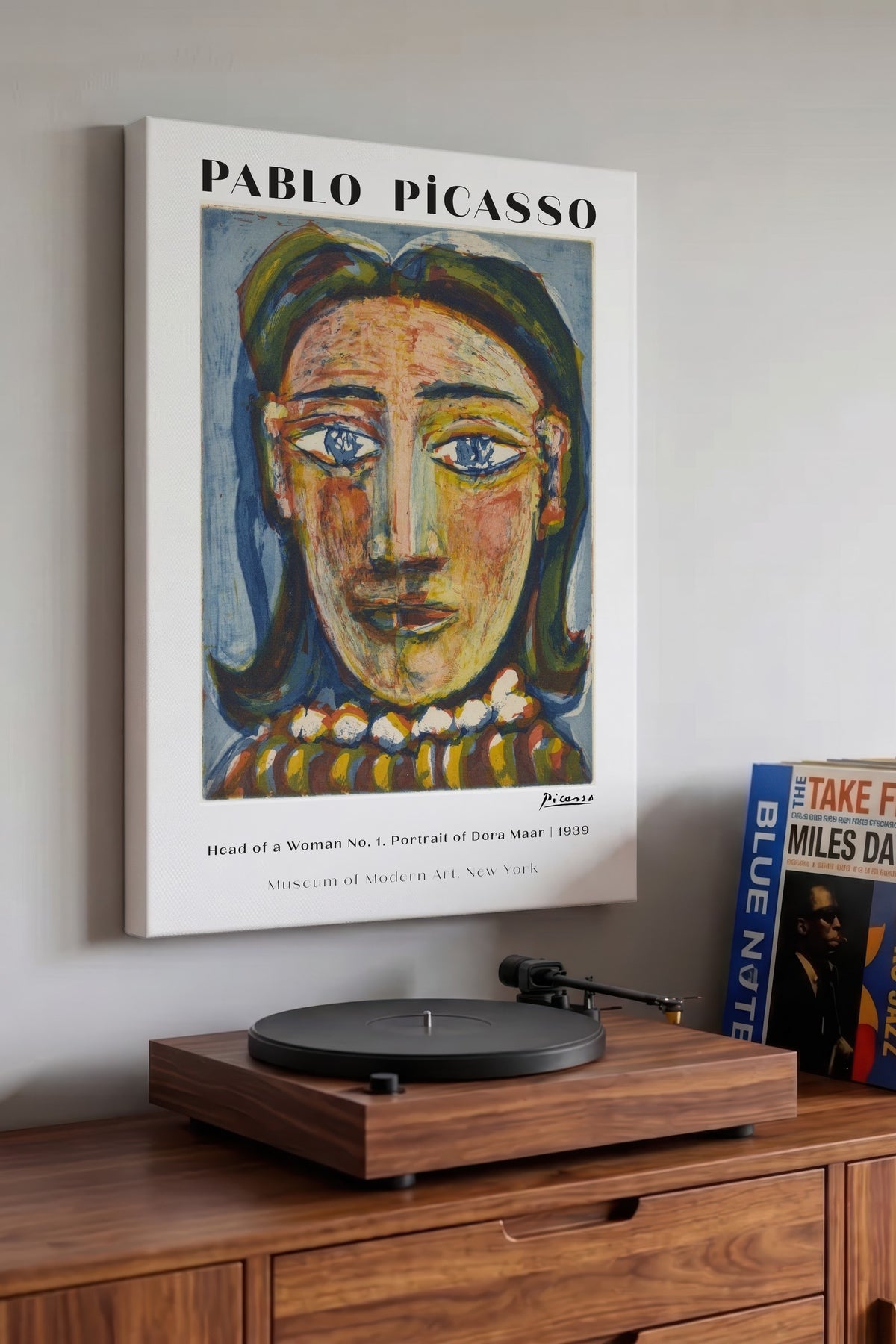 Pablo Picasso Duvar - Estetik Duvar Dekoru - Sanat Serisi - Kalın Kağıt Kanvas Tablo — NO:100905