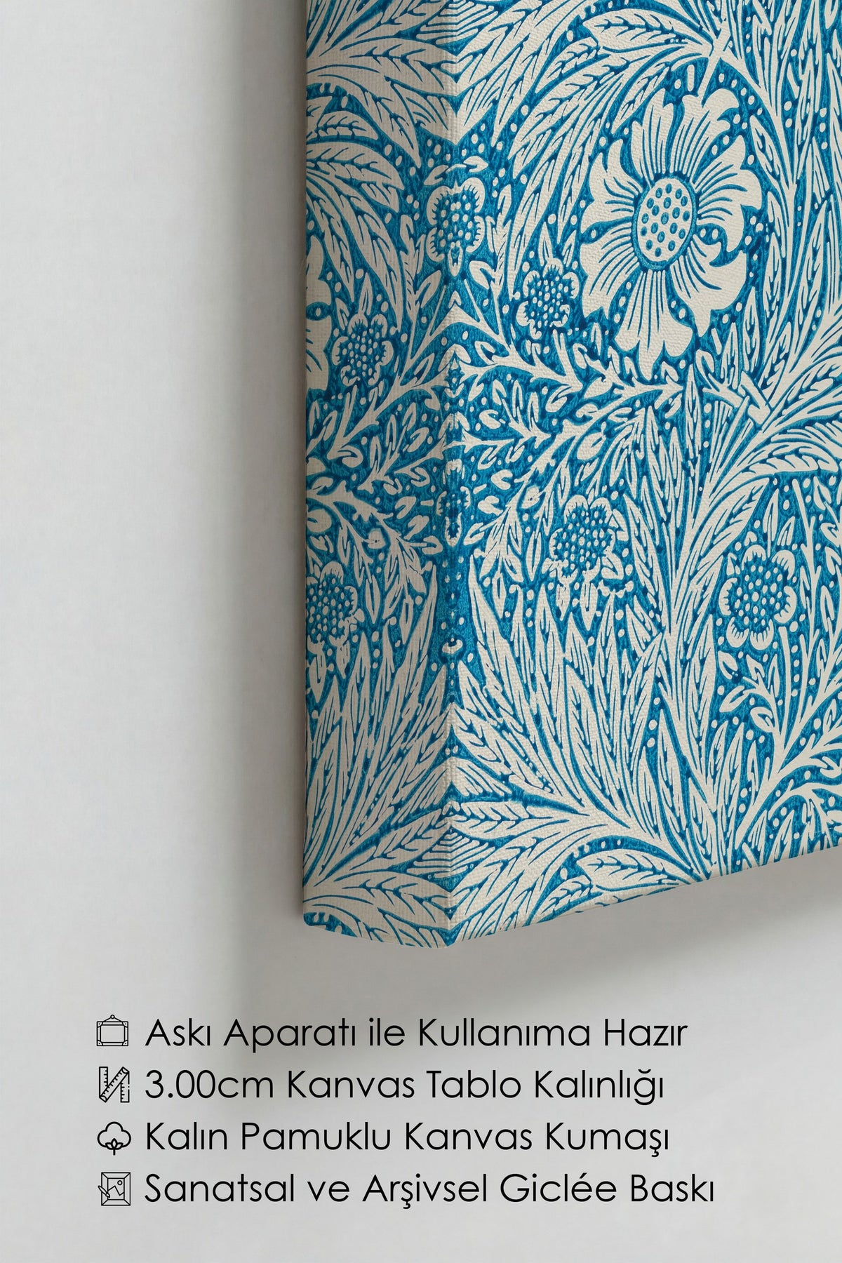 William Morris No:10 Modern Sanat - Sanat Dekor Serisi - Duvar Tablosu, HD Baskı Kanvas Tablo