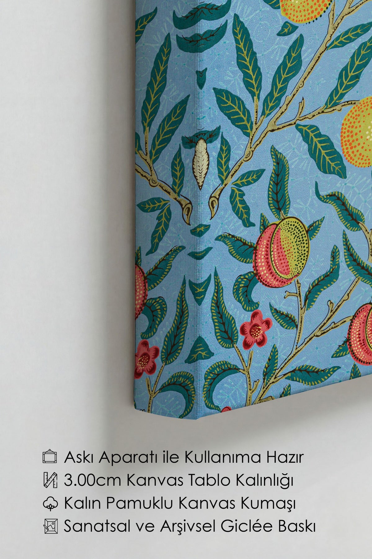 William Morris No:13 Modern Sanat - Sanat Dekor Serisi - Duvar Tablosu, HD Baskı Kanvas Tablo