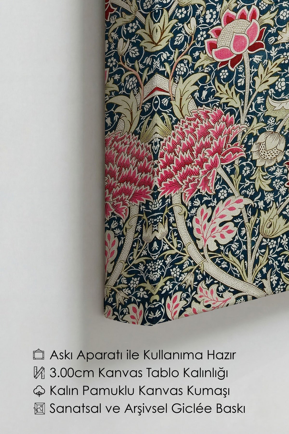 William Morris No:27 Modern Sanat - Sanat Dekor Serisi - Duvar Tablosu, HD Baskı Kanvas Tablo