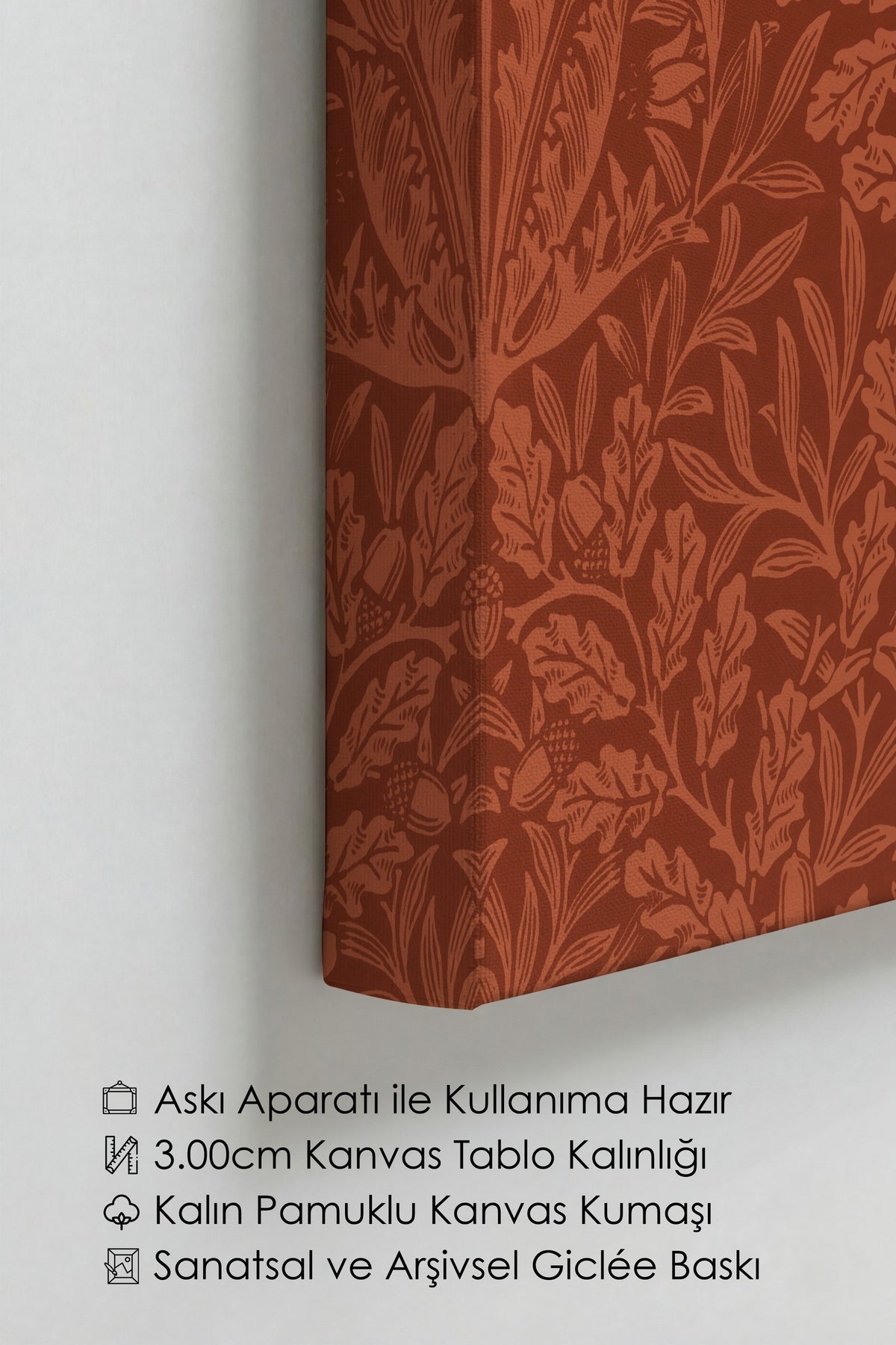 William Morris No:34 Modern Sanat - Sanat Dekor Serisi - Duvar Tablosu, HD Baskı Kanvas Tablo
