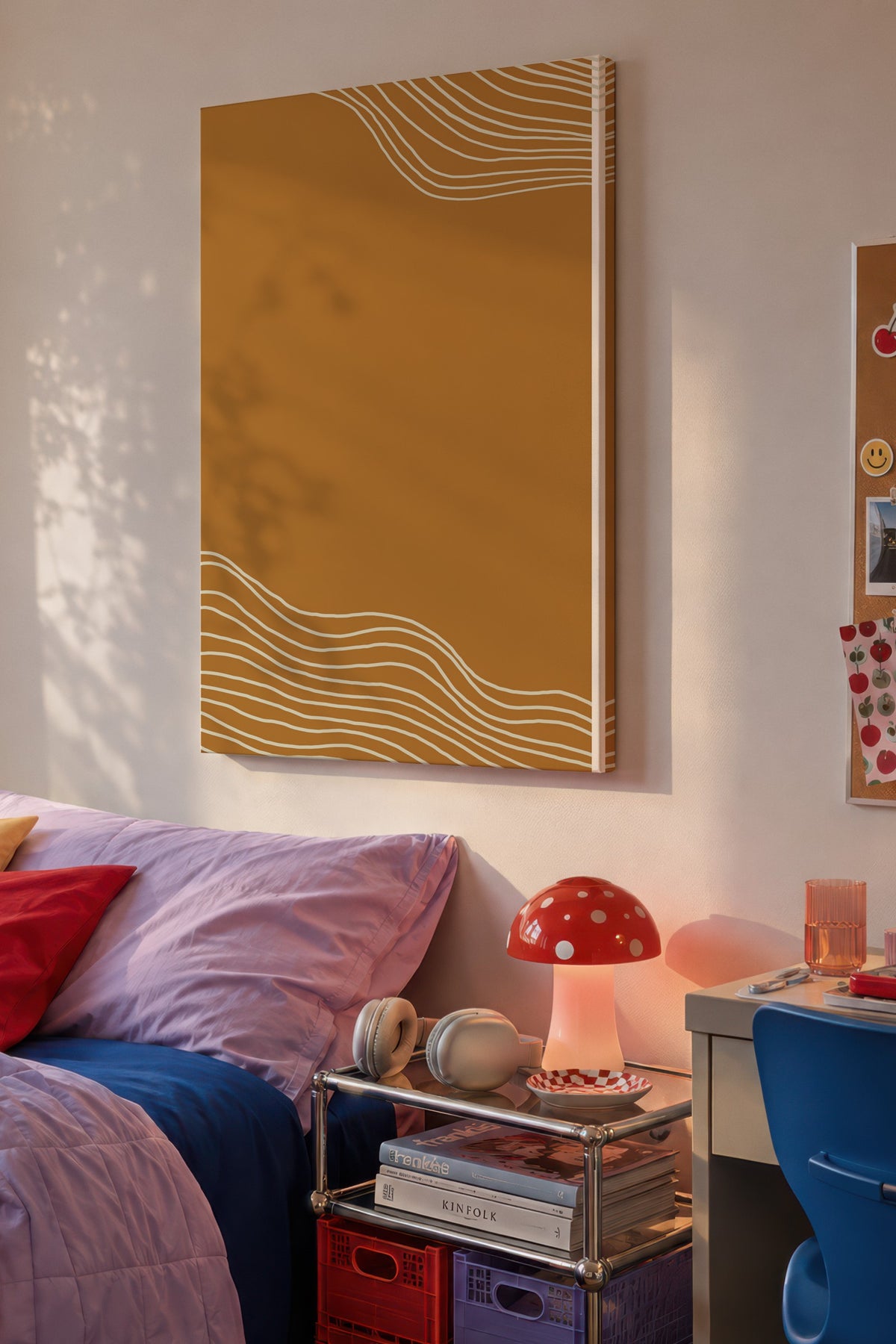 Doğal Tonlar Boho Duvar Dekoru Kanvas Tablo — NO:104685