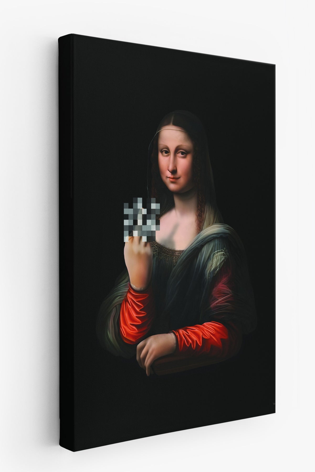 Monalisa parodisi Alternatif Sanat Kanvas Tablo