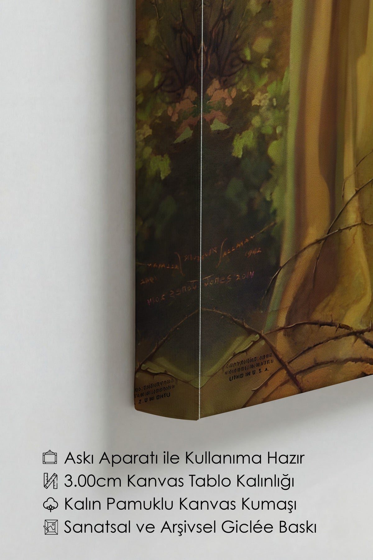 Kapının Önünde Duran Figür Alternatif Sanat Kanvas Tablo