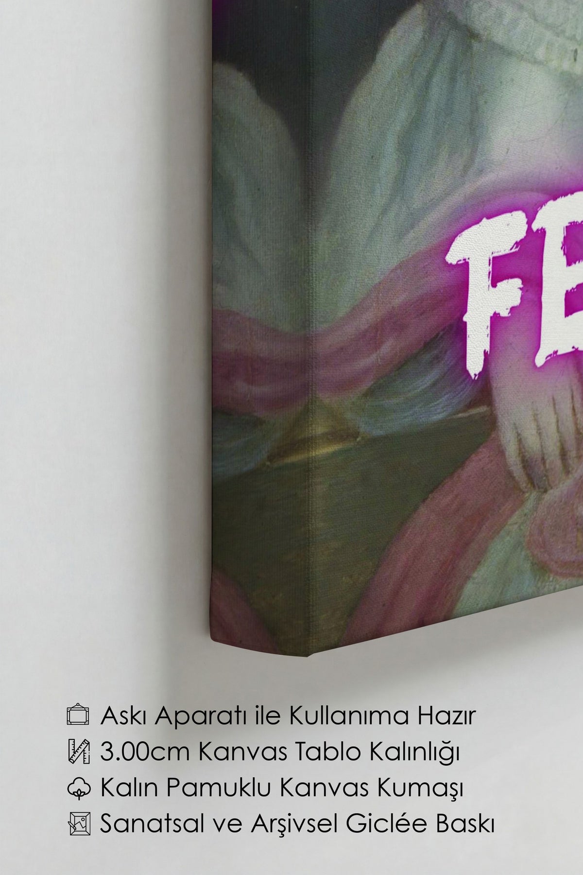 THE FUTURE IS FEMALE! Alternatif Sanat Kanvas Tablo