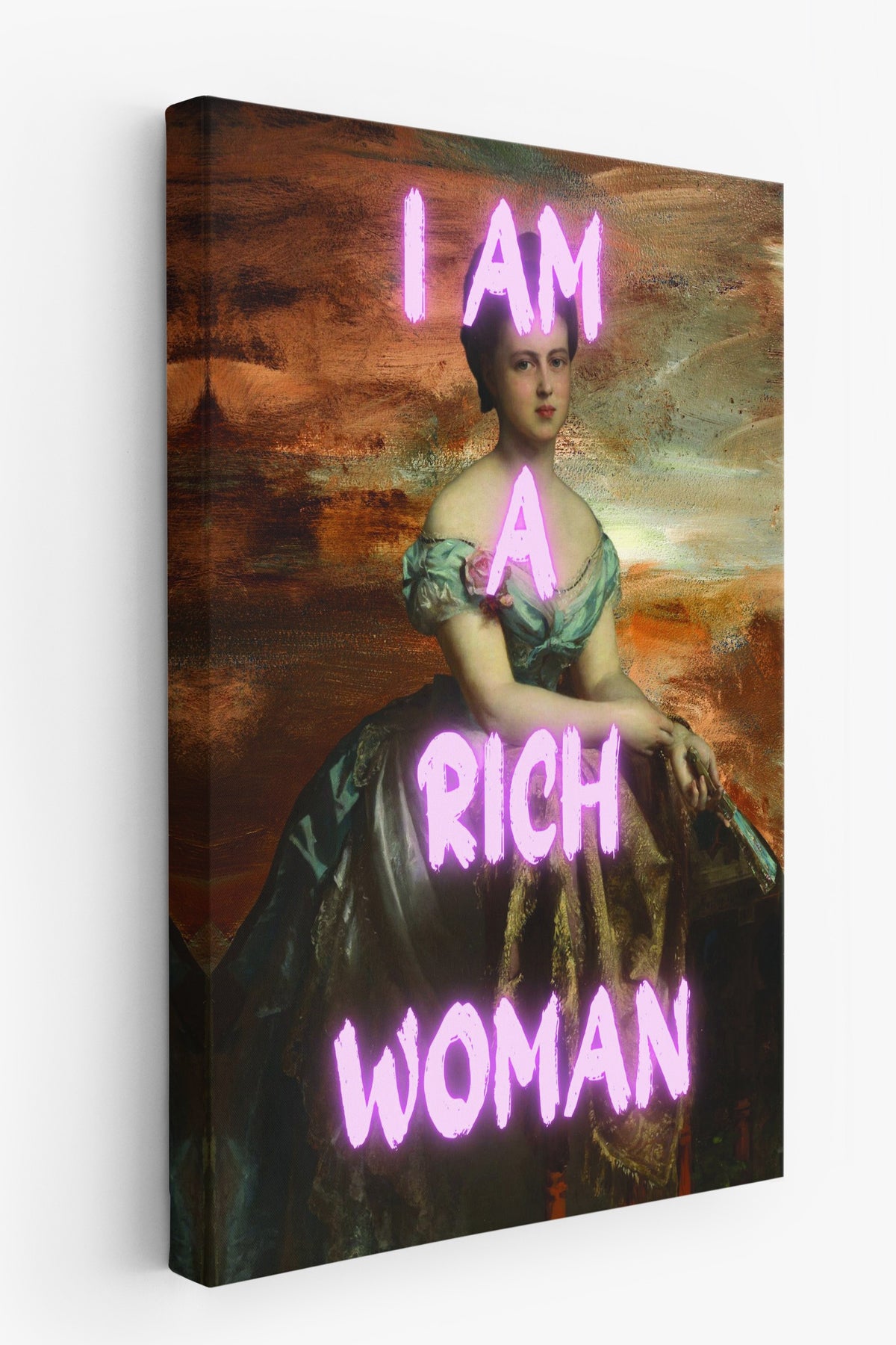 I AM A RICH WOMAN Alternatif Sanat Kanvas Tablo