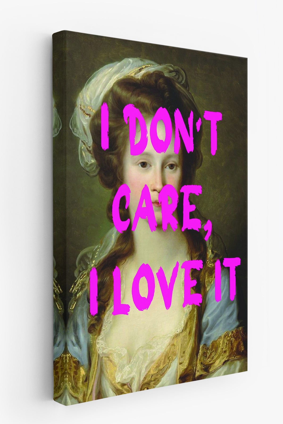 I DON'T CARE, I LOVE IT Alternatif Sanat Kanvas Tablo