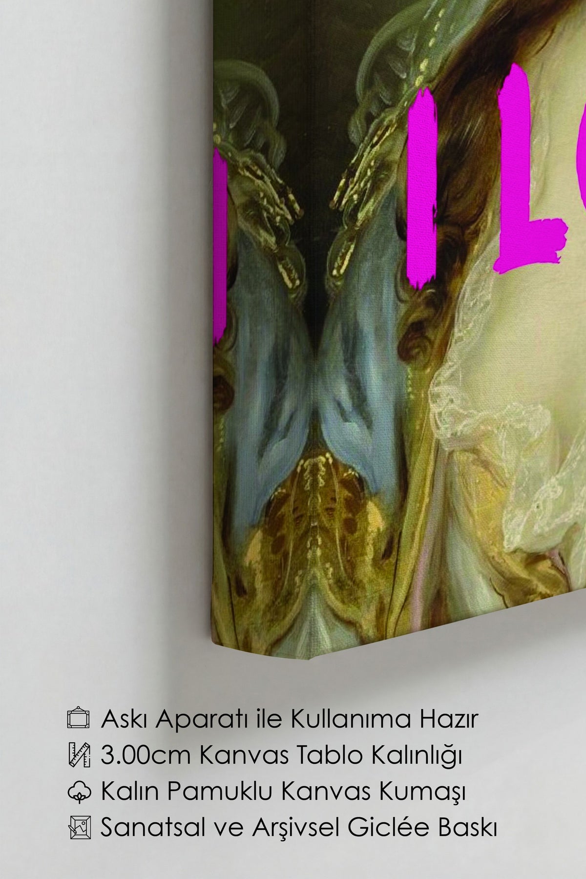 I DON'T CARE, I LOVE IT Alternatif Sanat Kanvas Tablo