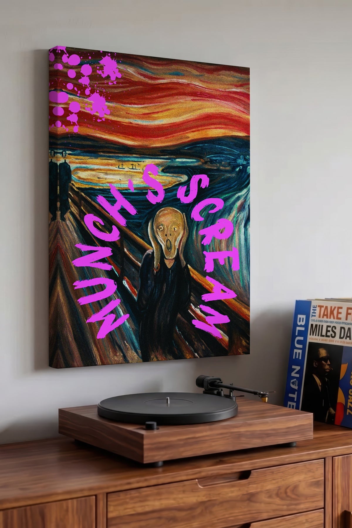 MUNCH'S SCREAM Alternatif Sanat Kanvas Tablo