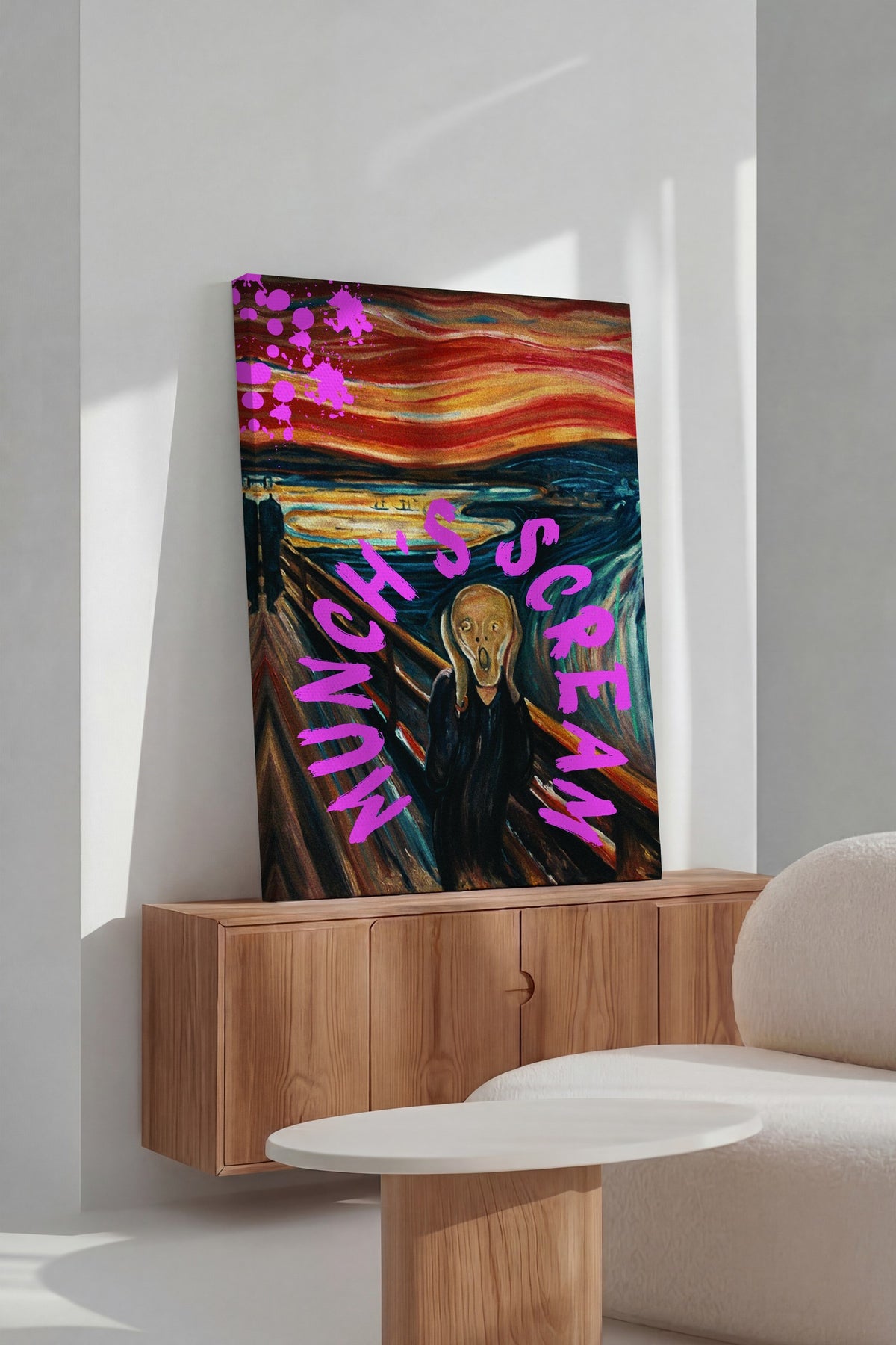 MUNCH'S SCREAM Alternatif Sanat Kanvas Tablo