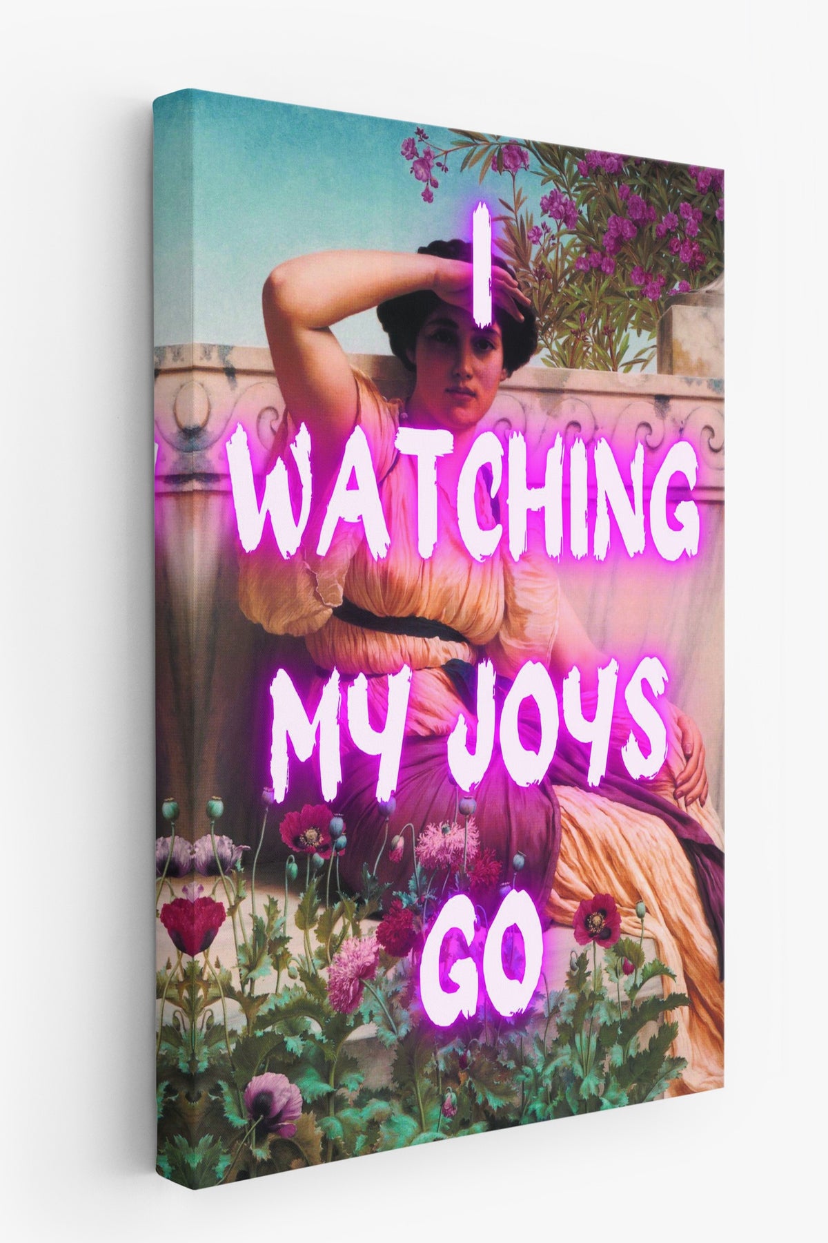 I WATCHING MY JOYS GO Alternatif Sanat Kanvas Tablo