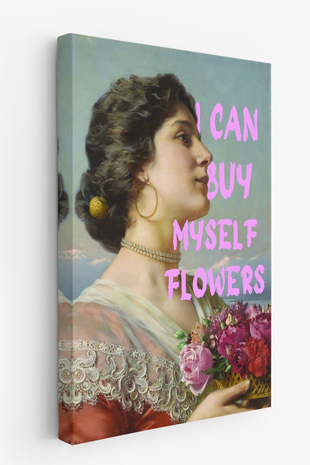 Farklı Tonlarda I CAN BUY MYSELF FLOWERS Alternatif Sanat Kanvas Tablo — NO:104753